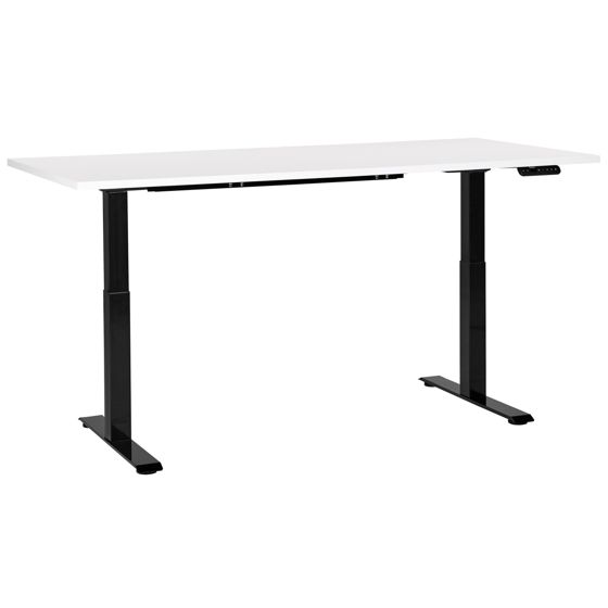 Elektrisk justerbart hæve sænkebord DESTINES 180 cm 80 cm Hvid/sort