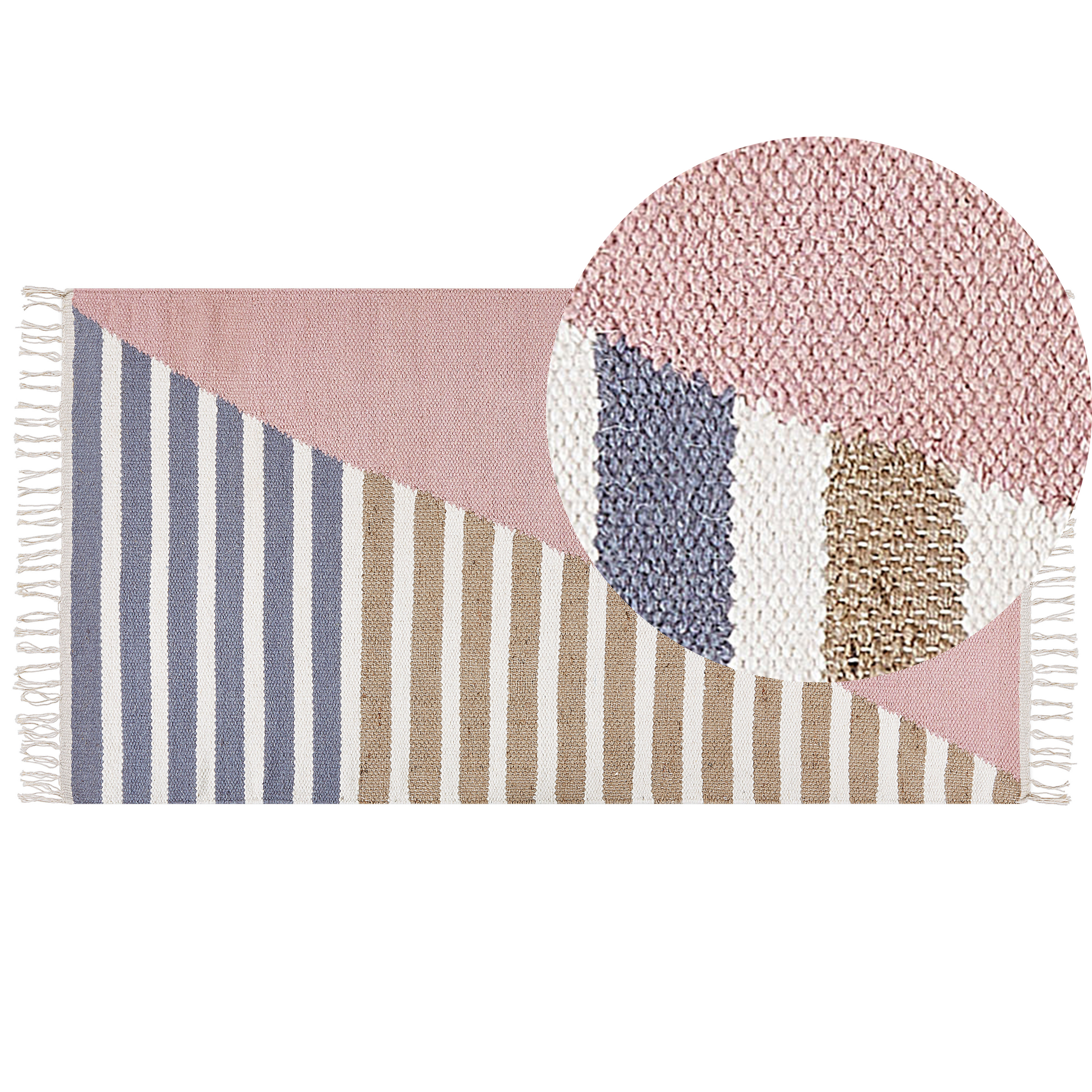 Gulvtæppe ENGIZ Multifarvet 80 x 150 cm Uld