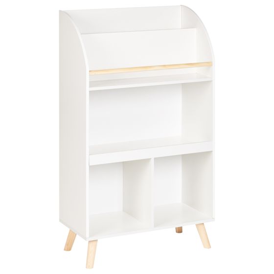 Bogreol med 3 hylder LILOET 102 cm Hvid
