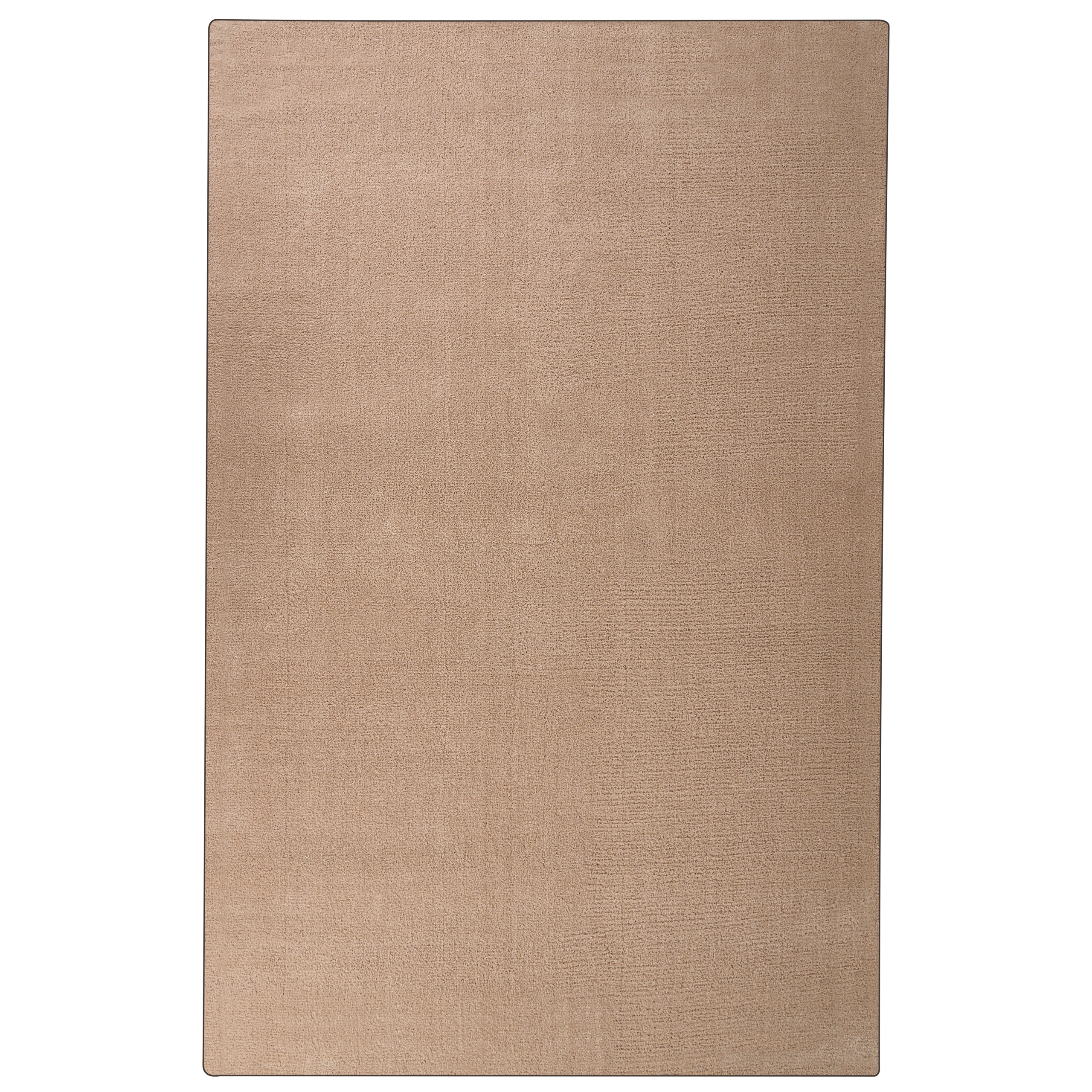 Shaggy gulvtæppe DEMRE Mørk beige 200 x 300 cm