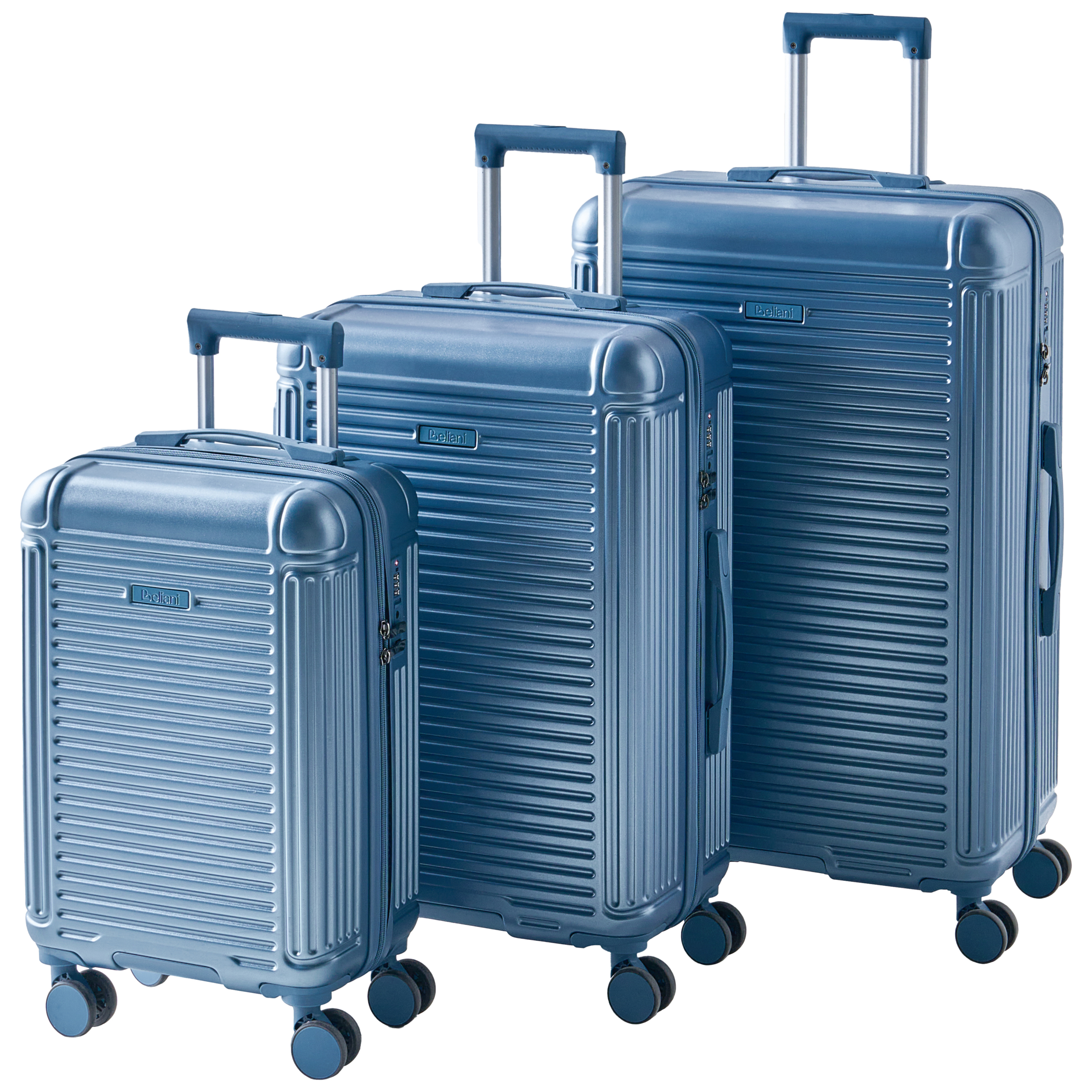 Sæt af 3 hardcase-kufferter MYNTIS Blå