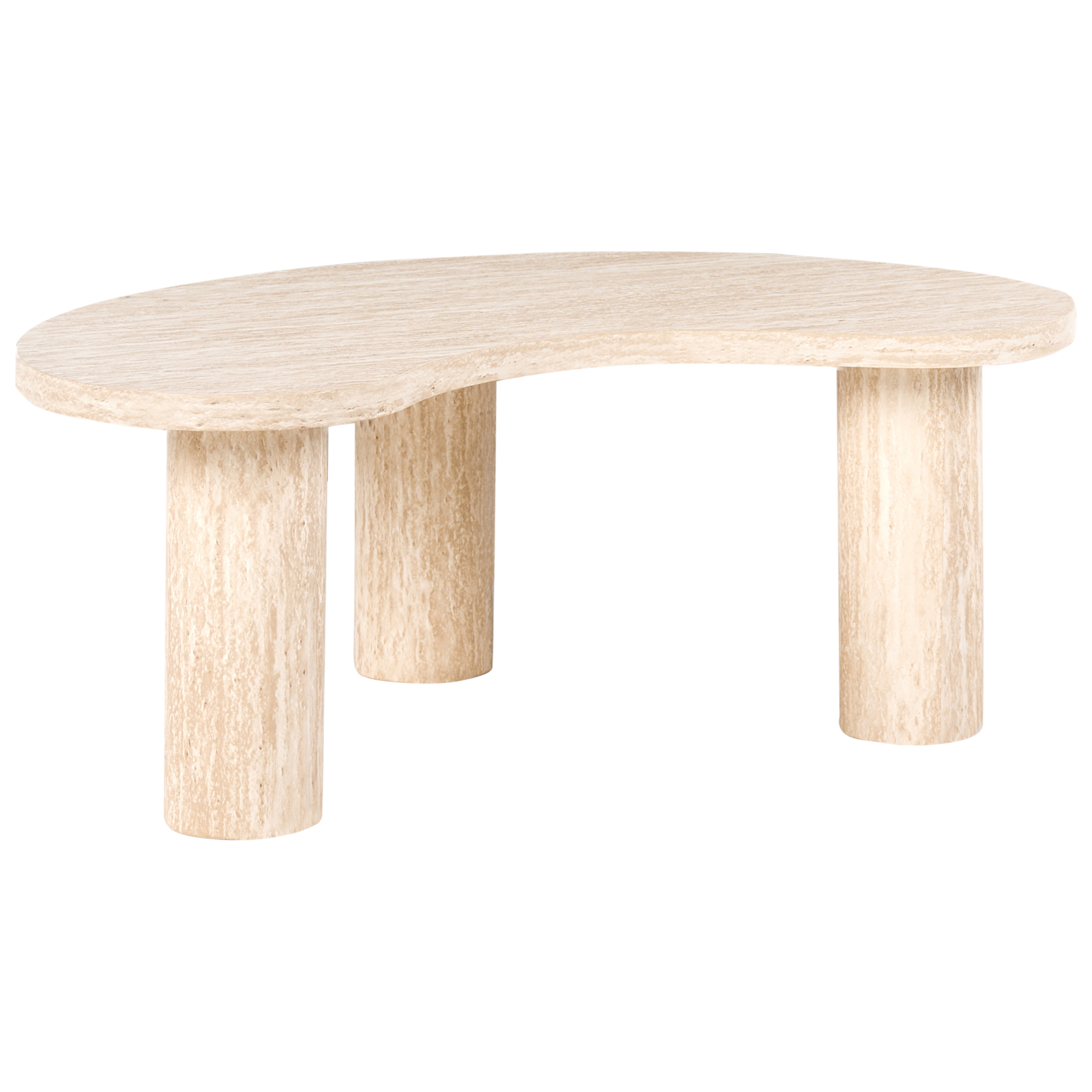 Sofabord NOMA 52 cm 90 cm Travertin Effekt Travertin Effekt