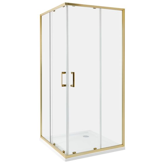 Brusekabine TELA 90 x 90 x 185 cm Guld
