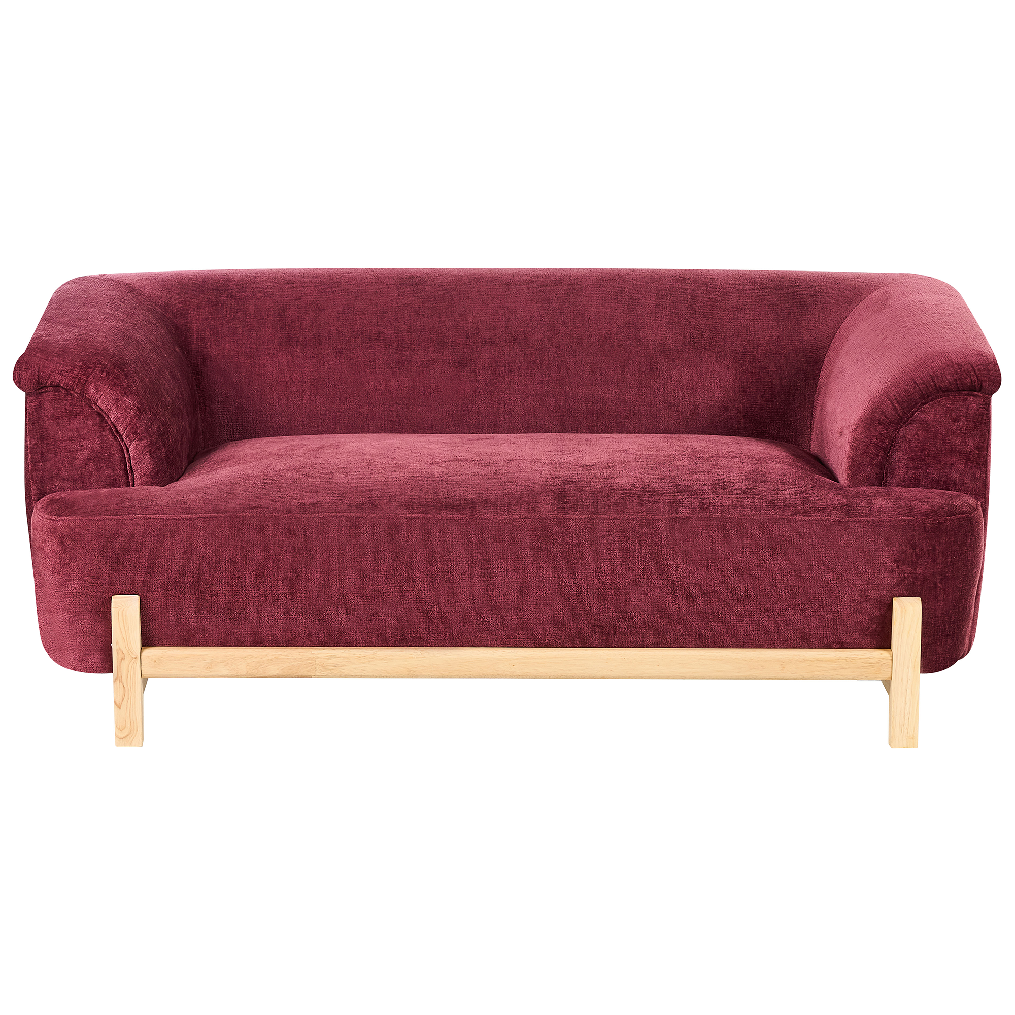 Sofa 2 personers ALNOR Chenille Bordeaux