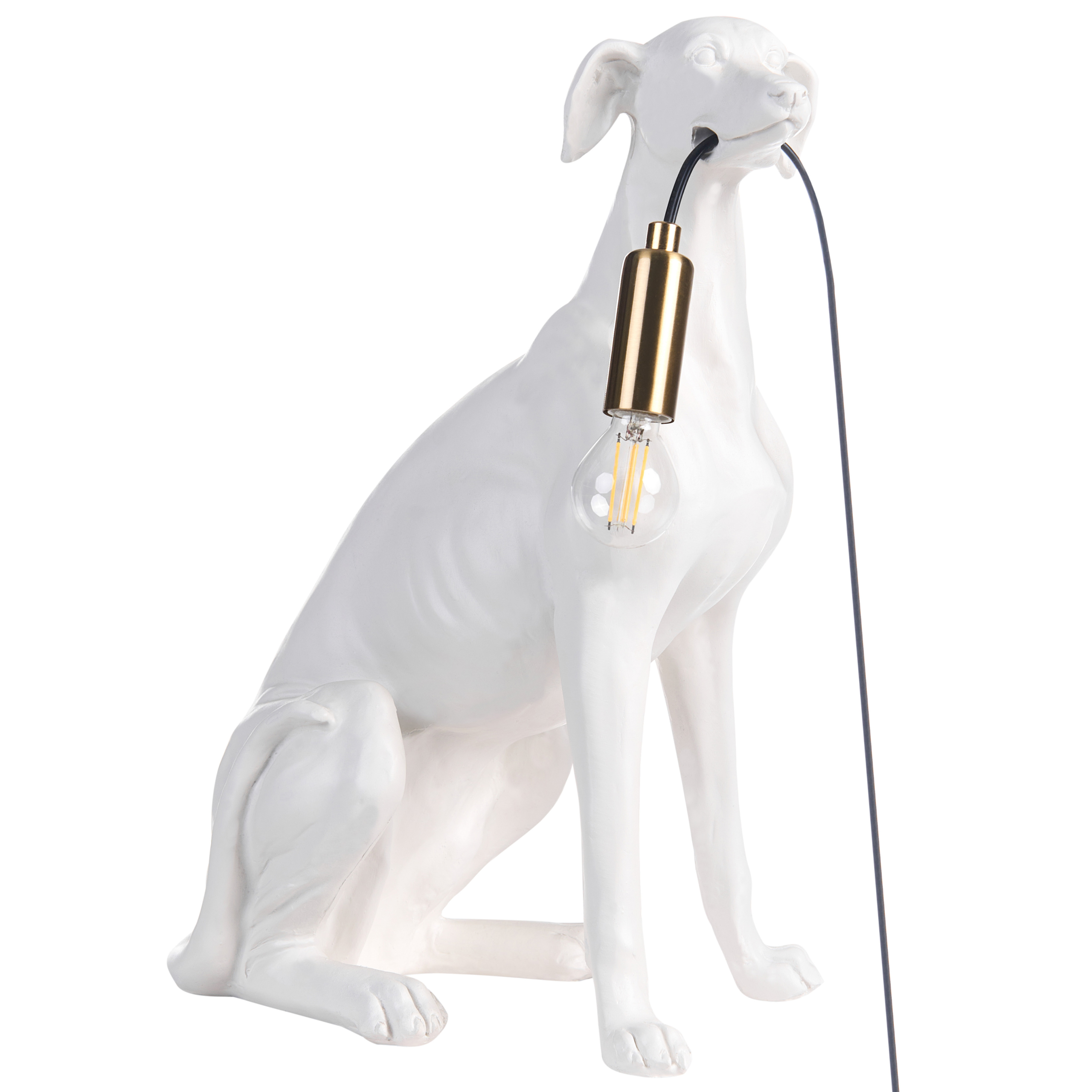 Bordlampe Hund SPRINT Hvid