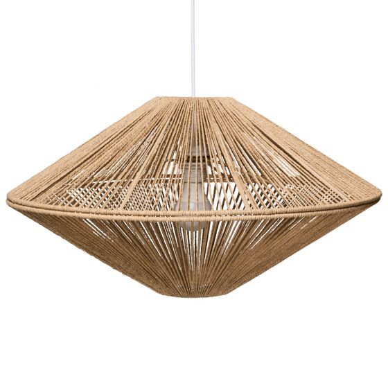 Loftlampe CAVES papirreb Naturlig