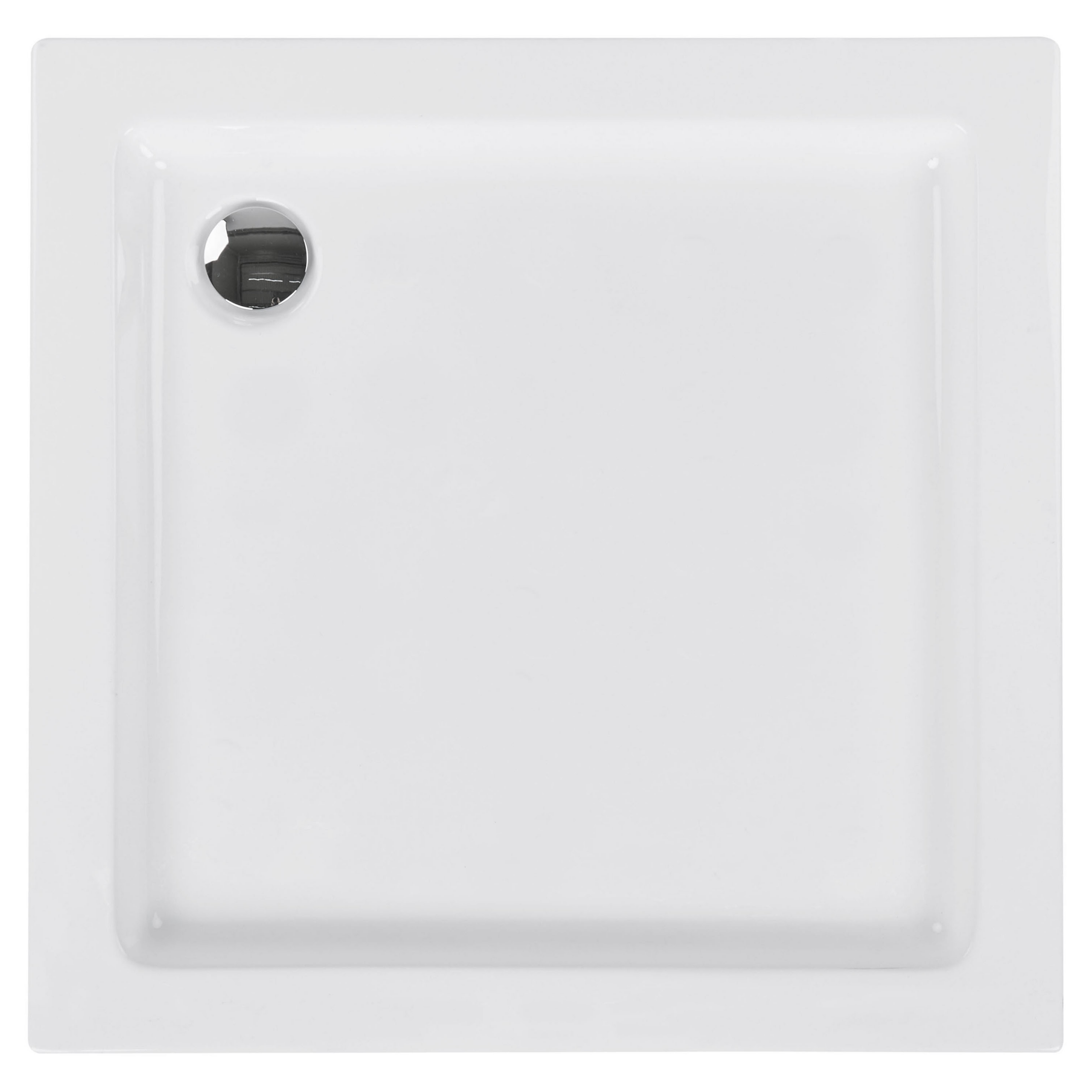Brusekar AMPAY 80 x 80 x 7 cm Hvid