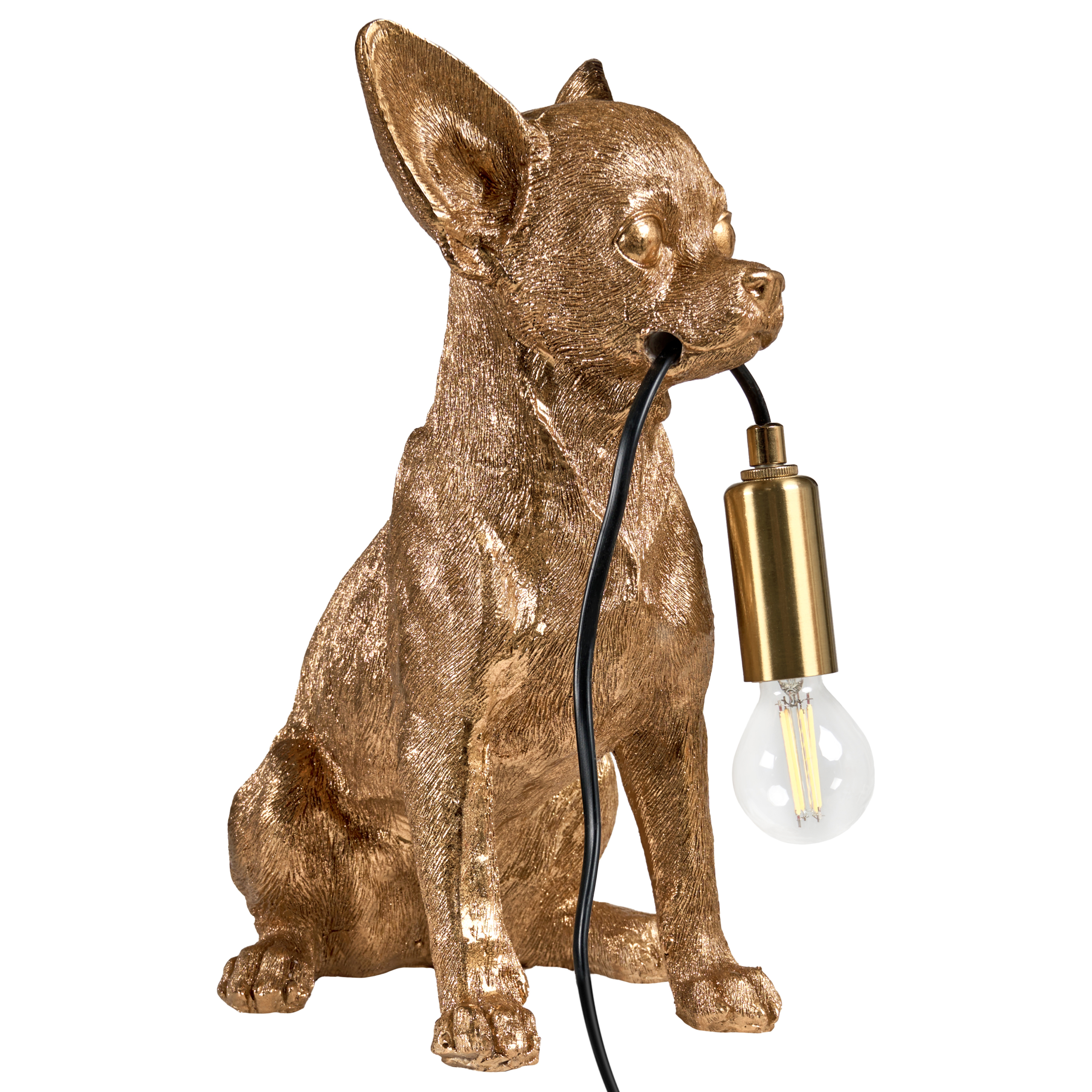 Bordlampe Hund ROCCO Guld