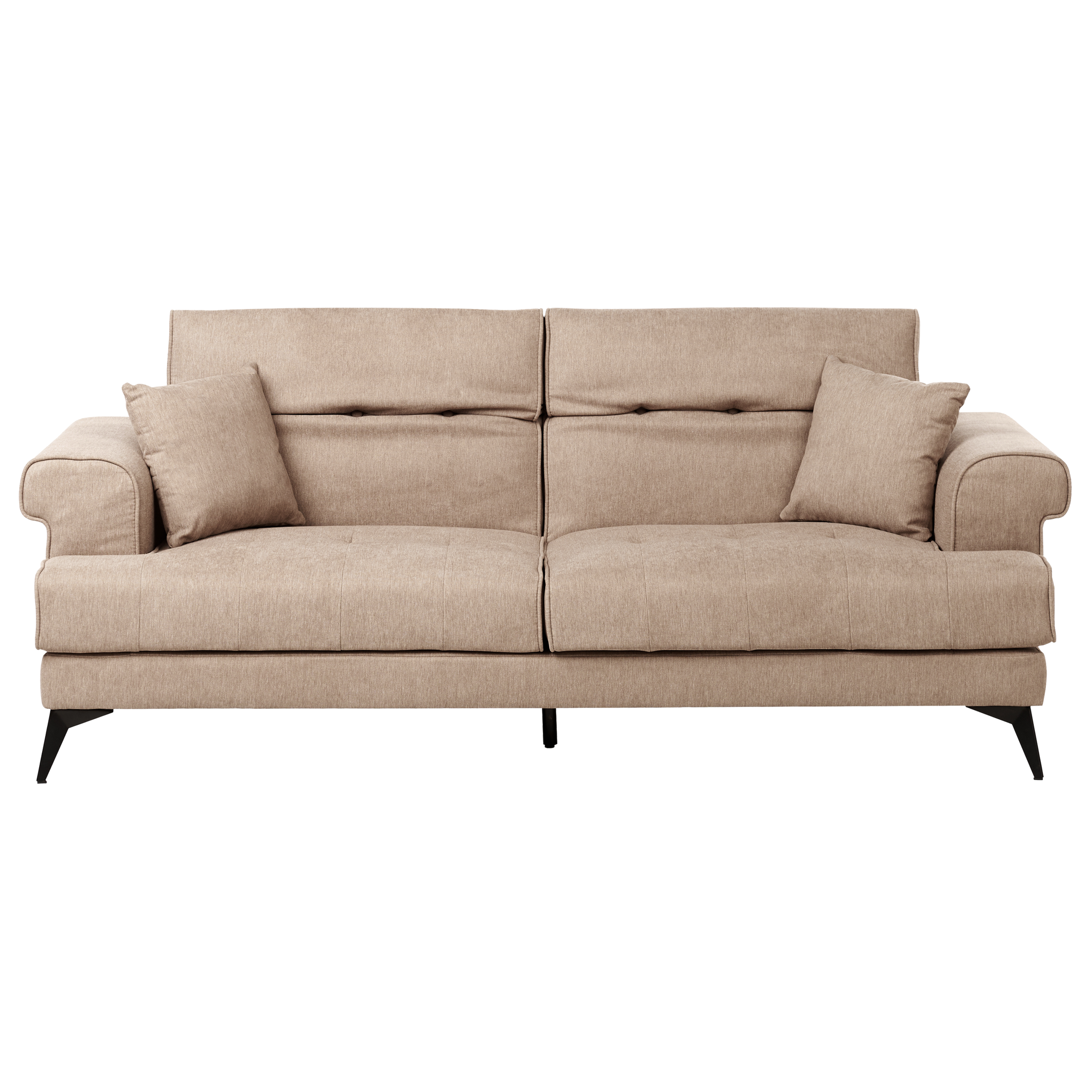 Sofa 3 personers SKIVE Lysebrun