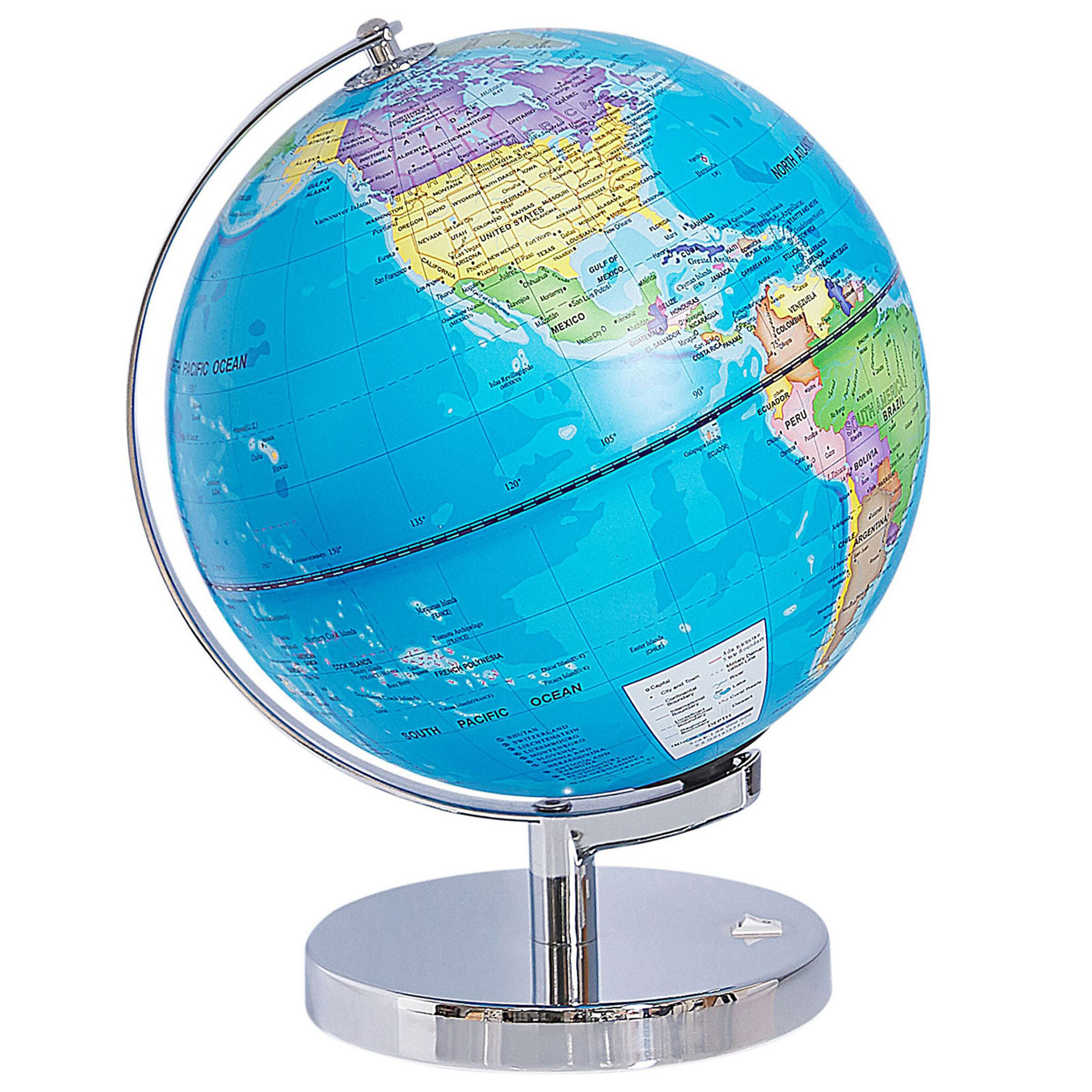 Globus LED STANLEY 30 cm Blå
