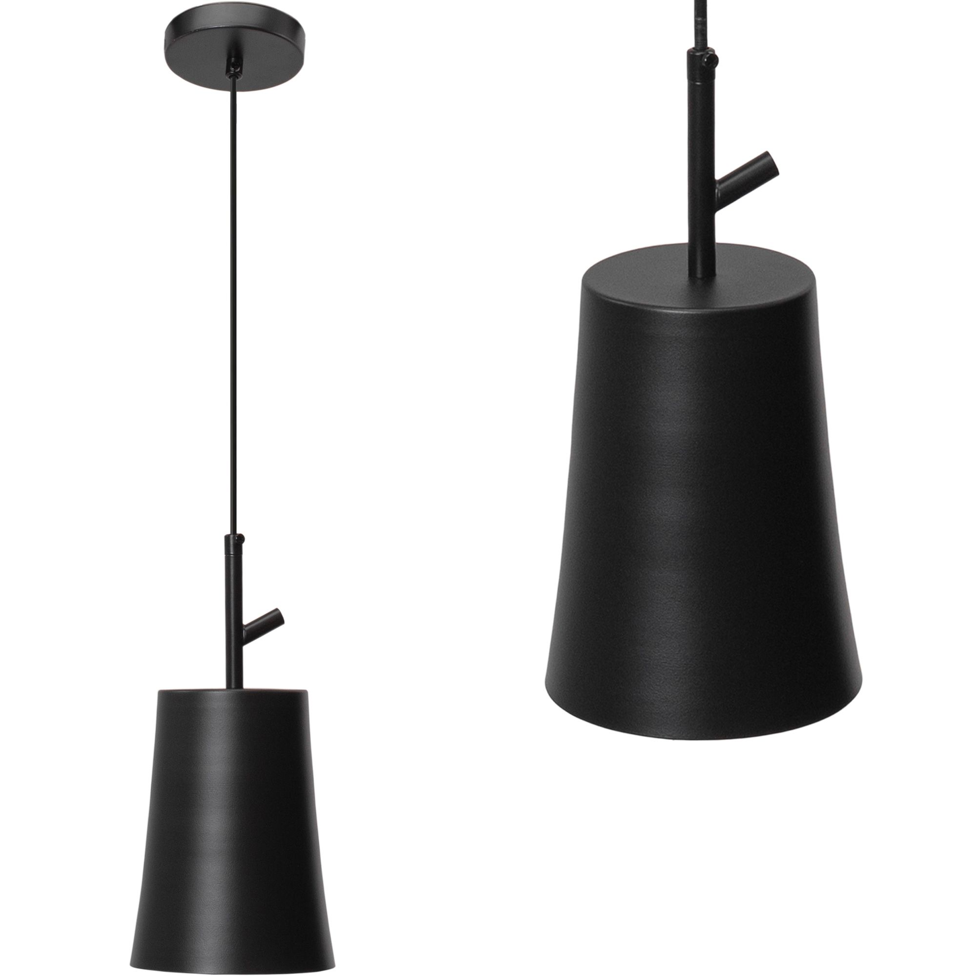 TOOLIGHT hængende loftlampe APP1034-1CP Sort 17x13x107cm