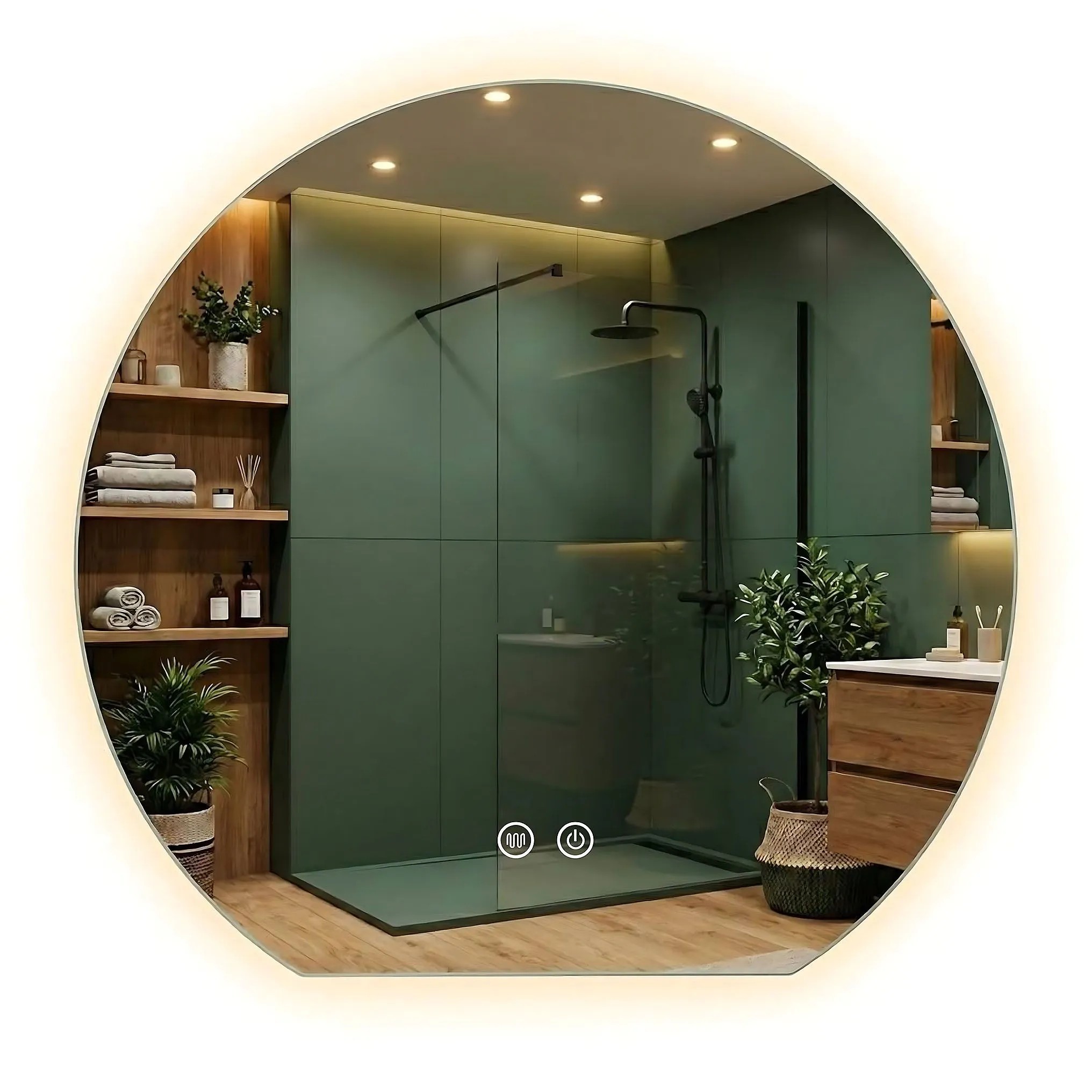 REA spejl FABIO 80cm LED Gennemsigtig 2,5x80x70cm