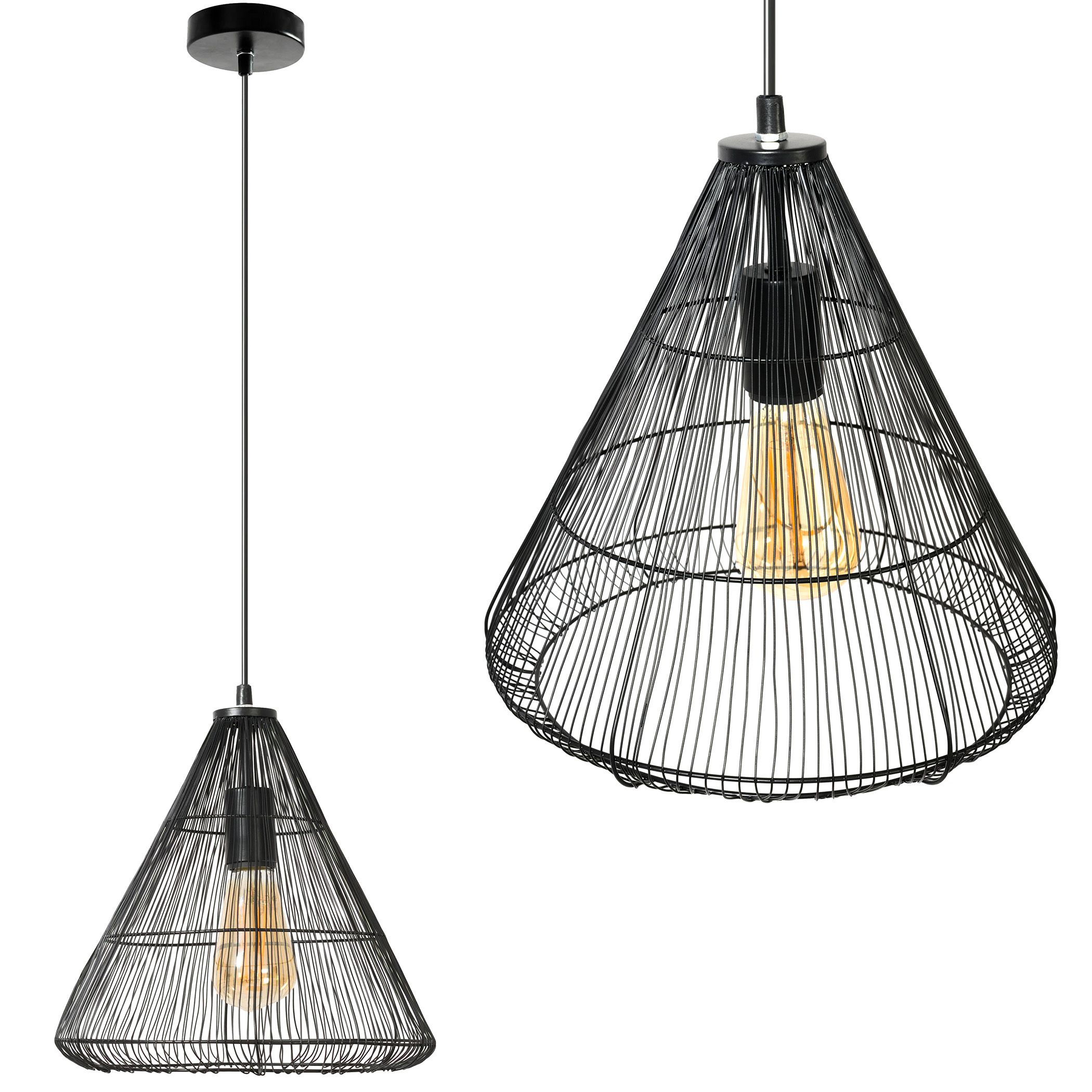 TOOLIGHT hængende loftlampe LH2065 Sort 30x30x108cm