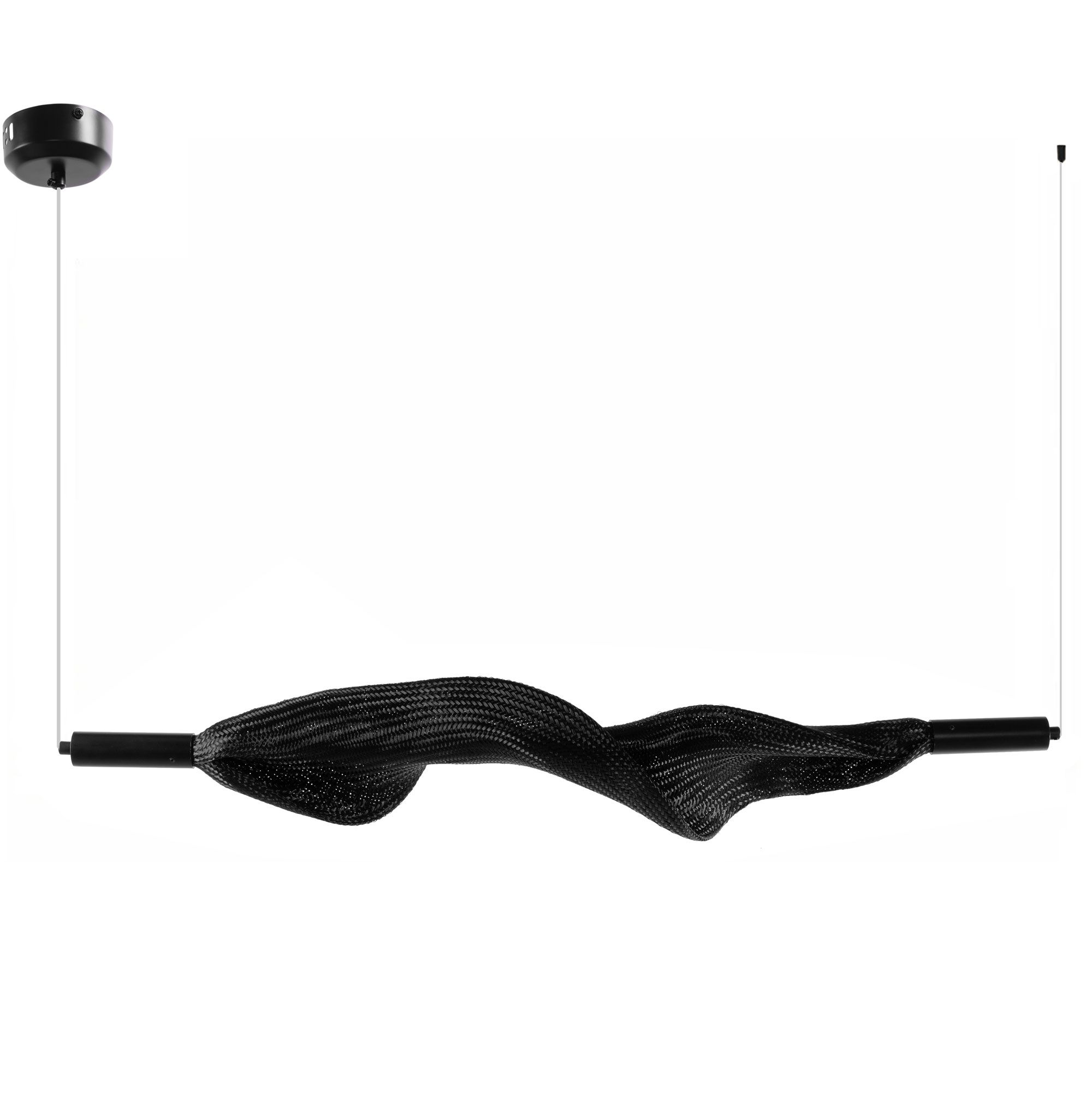 TOOLIGHT hængende loftlampe APP1446-CP LED Sort 88x12x15cm