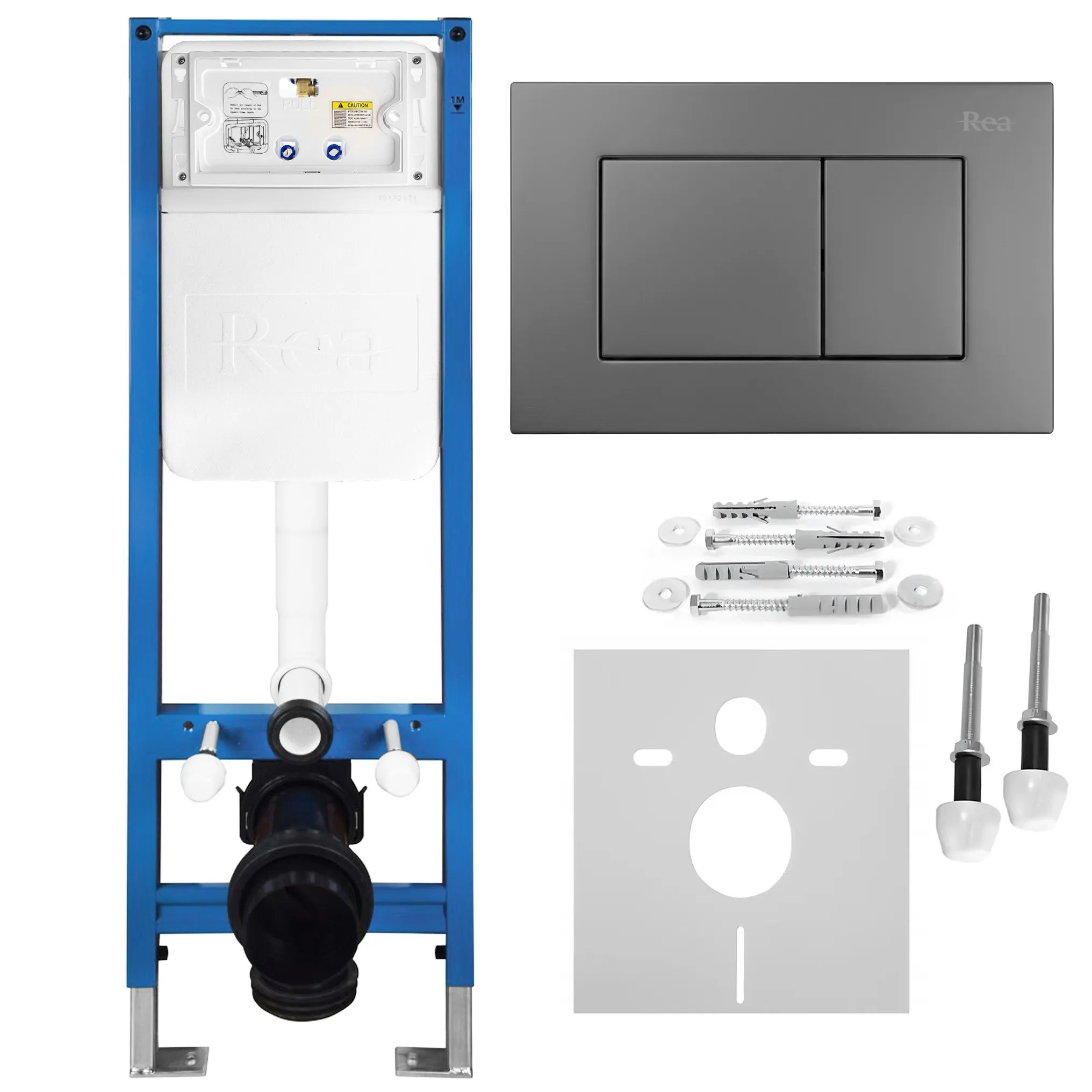 REA indbygningscisterne SLIM 024N Hvid, 22x35,2x106,2cm