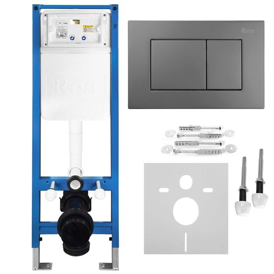 REA indbygningscisterne SLIM 024N Hvid, 22x35,2x106,2cm
