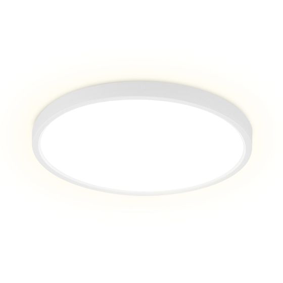 NETTLIFE rund LED loftslampe 18W moderne 23cm neutral hvid flad IP44 badeværelseslampe til soveværelse køkken entré