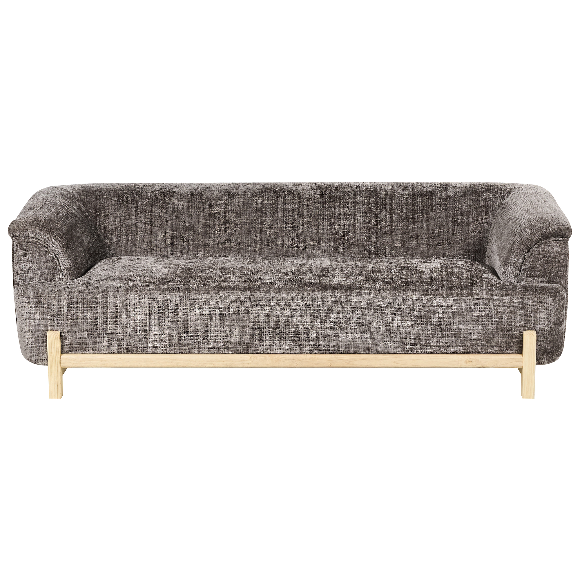 Sofa 3 personers ALNOR Chenille Brun
