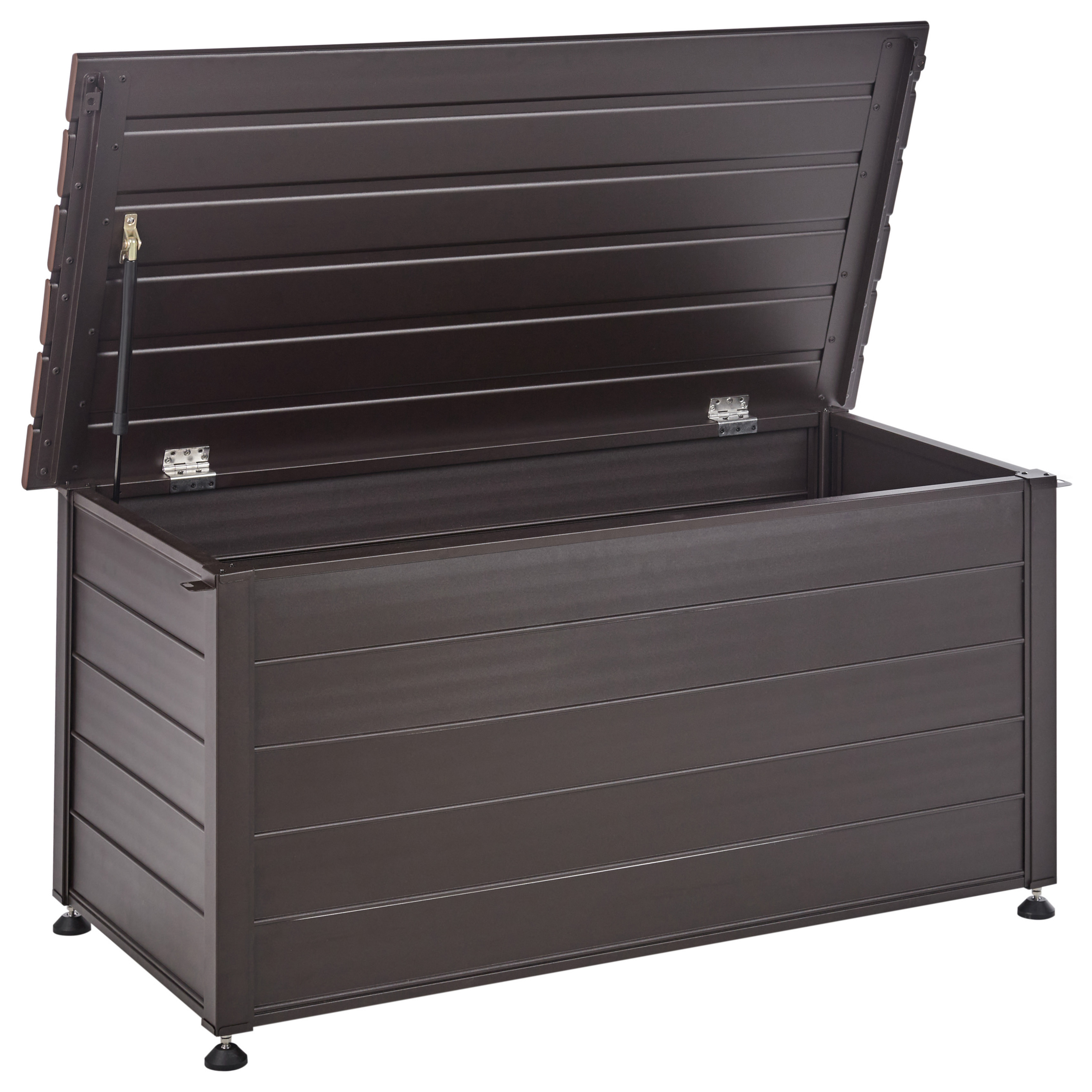 Opbevaringsboks CAMPALTO 123 cm 60 cm Metal Mørkebrun