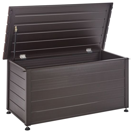Opbevaringsboks CAMPALTO 123 cm 60 cm Metal Mørkebrun