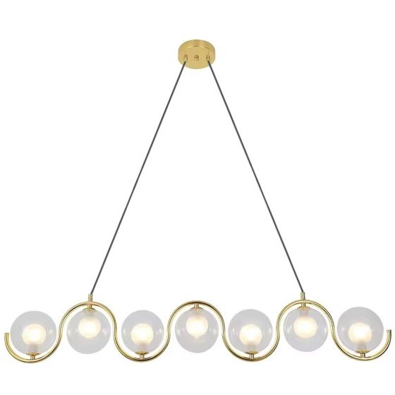 TOOLIGHT hængende loftlampe APP1441-7CP Guld 109x12x16cm