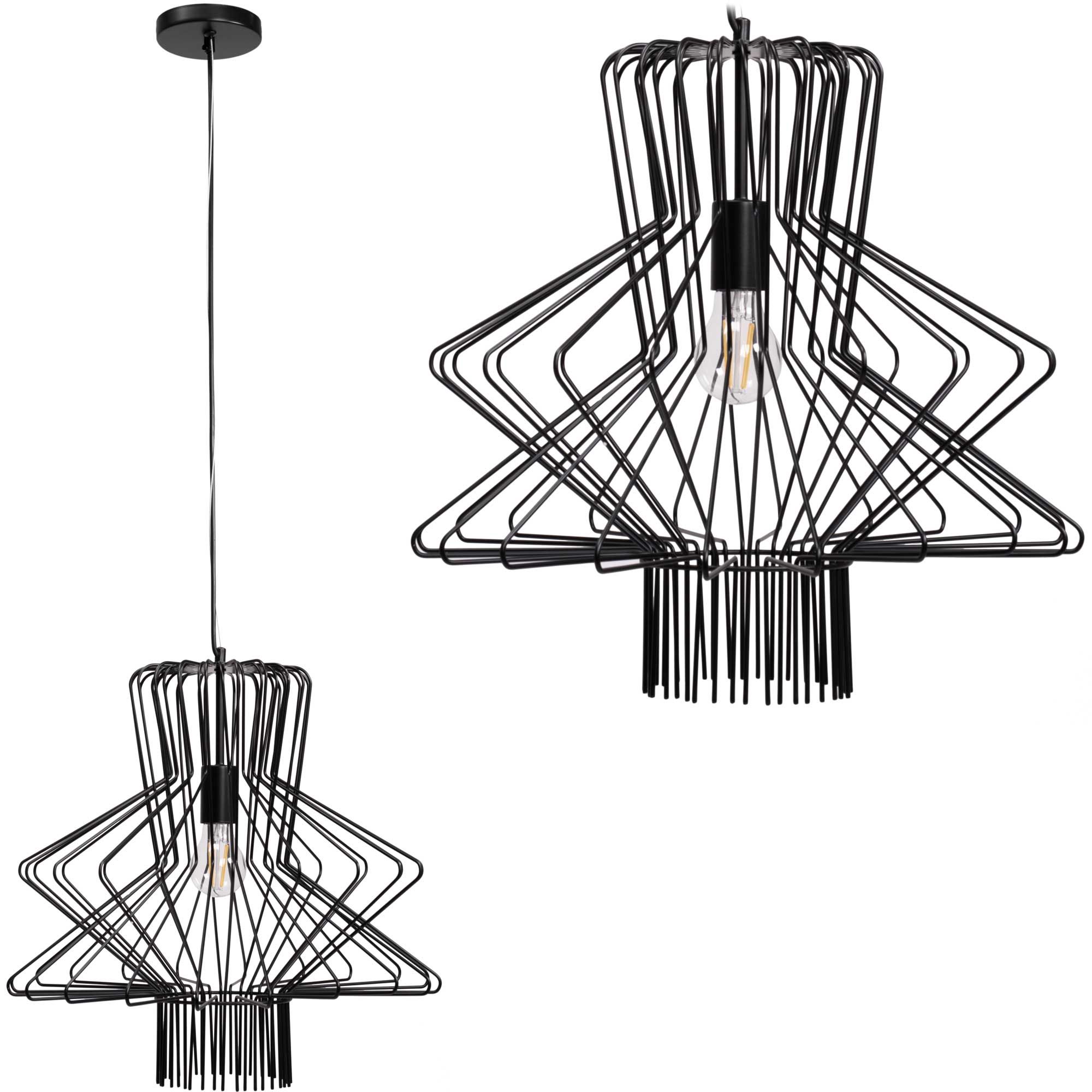 TOOLIGHT hængende loftlampe APP1458-1CP Sort 45x45x43cm