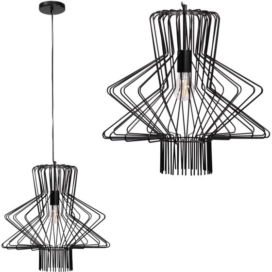 TOOLIGHT hængende loftlampe APP1458-1CP Sort 45x45x43cm