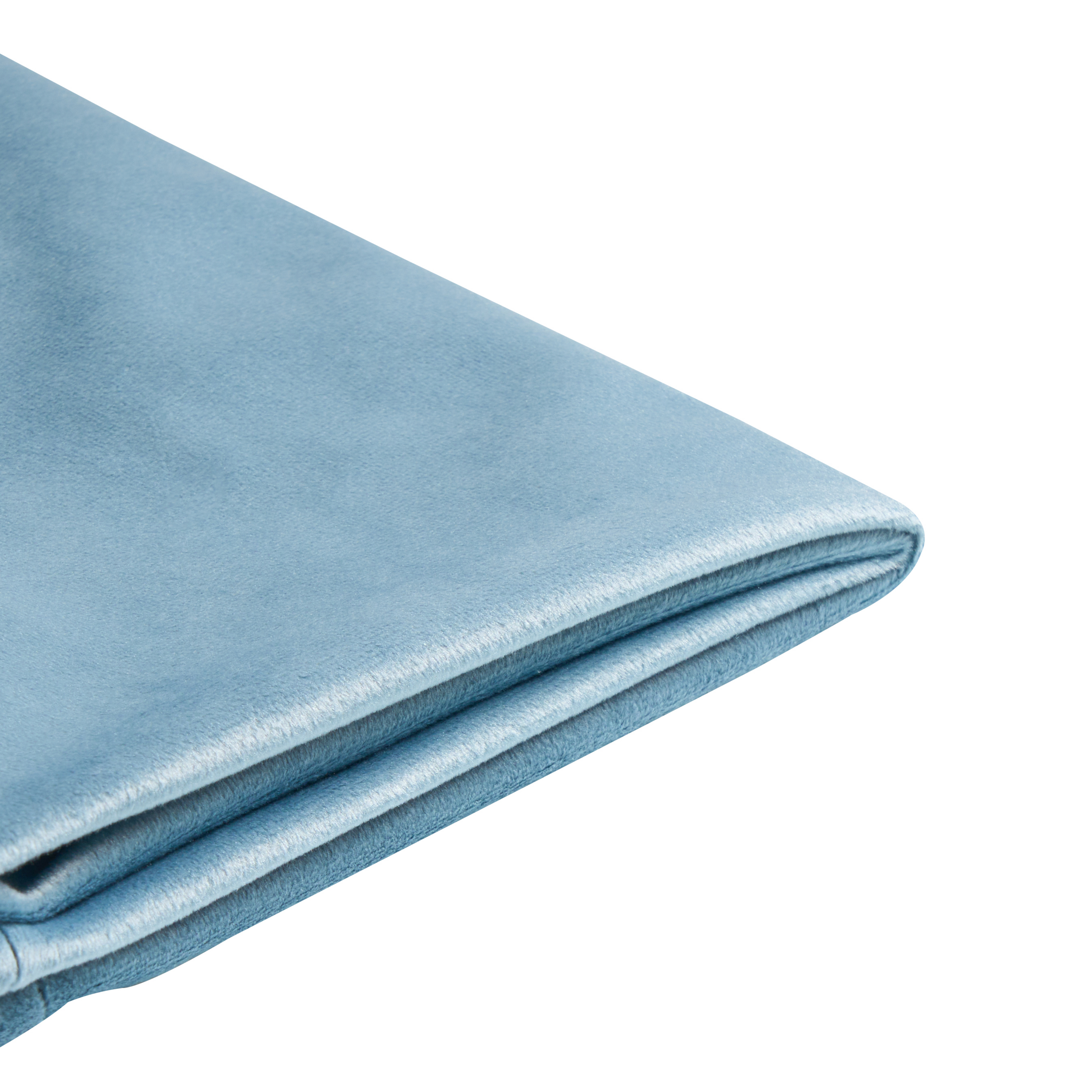 Sengekappe Velour FITOU 90x200 cm Himmelblå