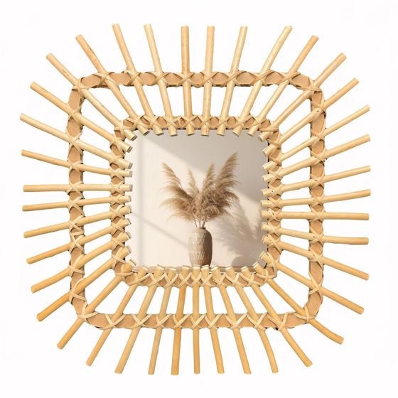 REA spejl QDJ071 45cm Beige 45x45x2,5cm