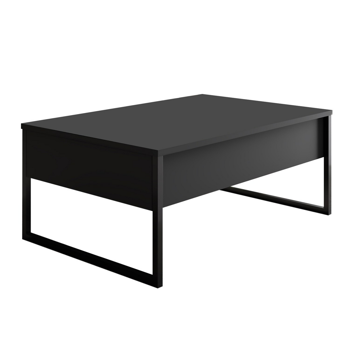 Norda Design Moderne sofabord, 90 x 60 x 40 cm | 100% melaminbelagt, metalben | industrielt design