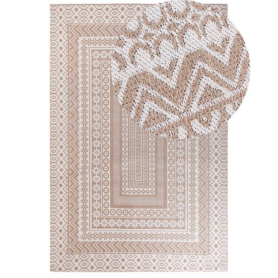 Gulvtæppe BAGLAR Hvid 200 x 300 cm Jute