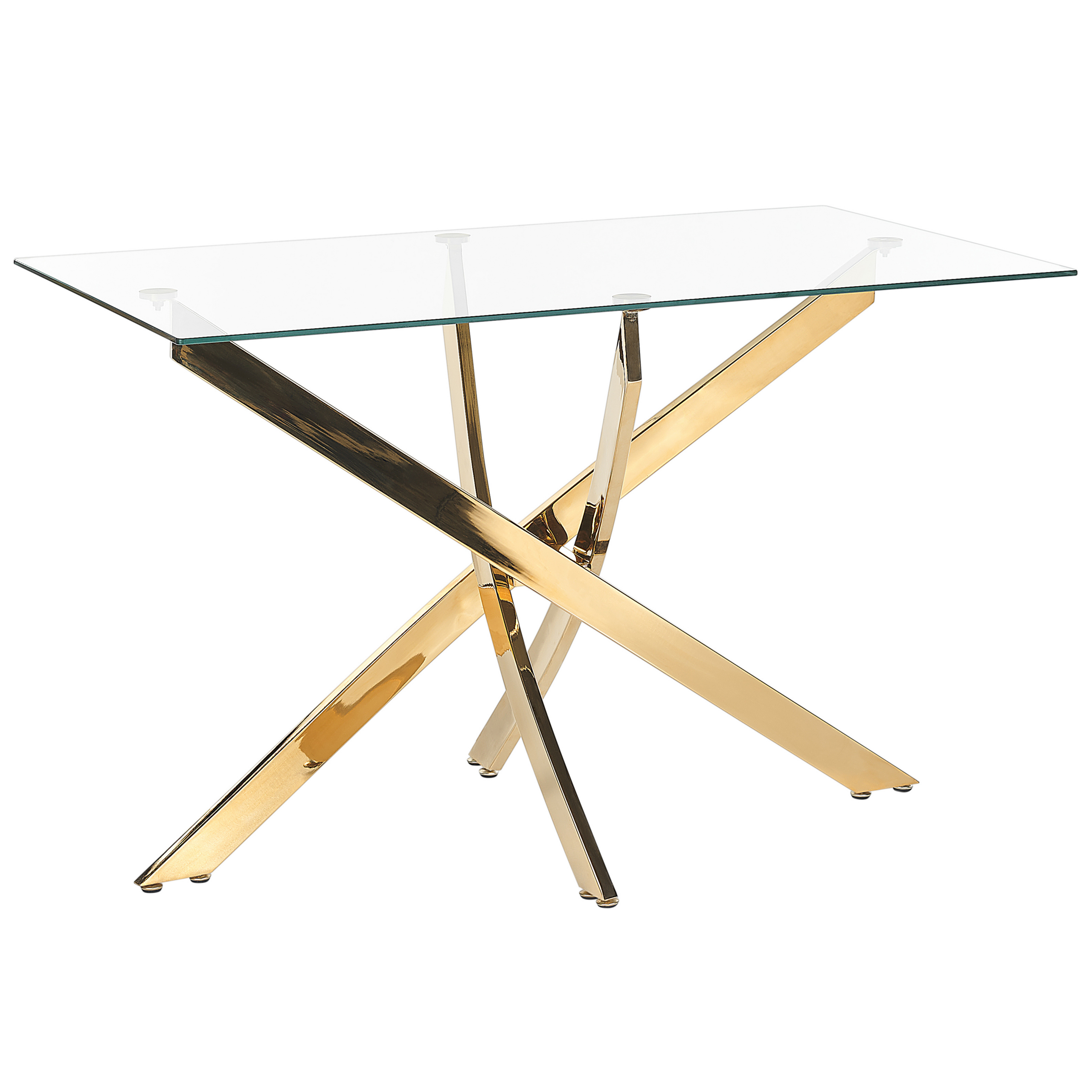 Spisebord MARAMO Guld 120 cm 70 cm Hærdet glas