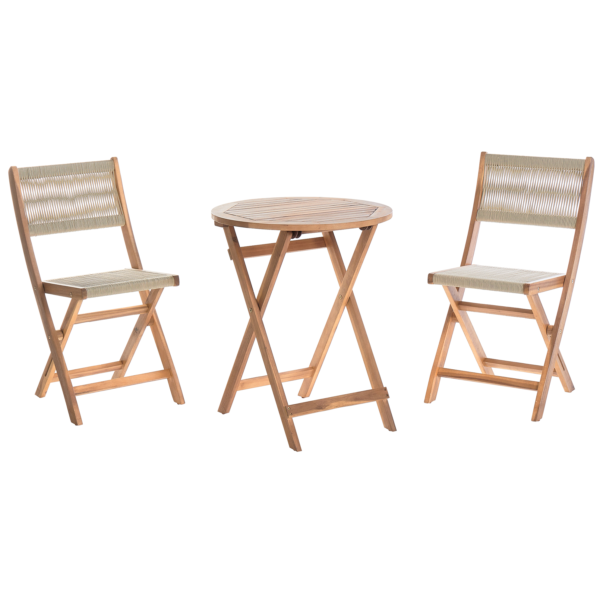 Altansæt Foldbar PROSSEDI Akacietræ Beige