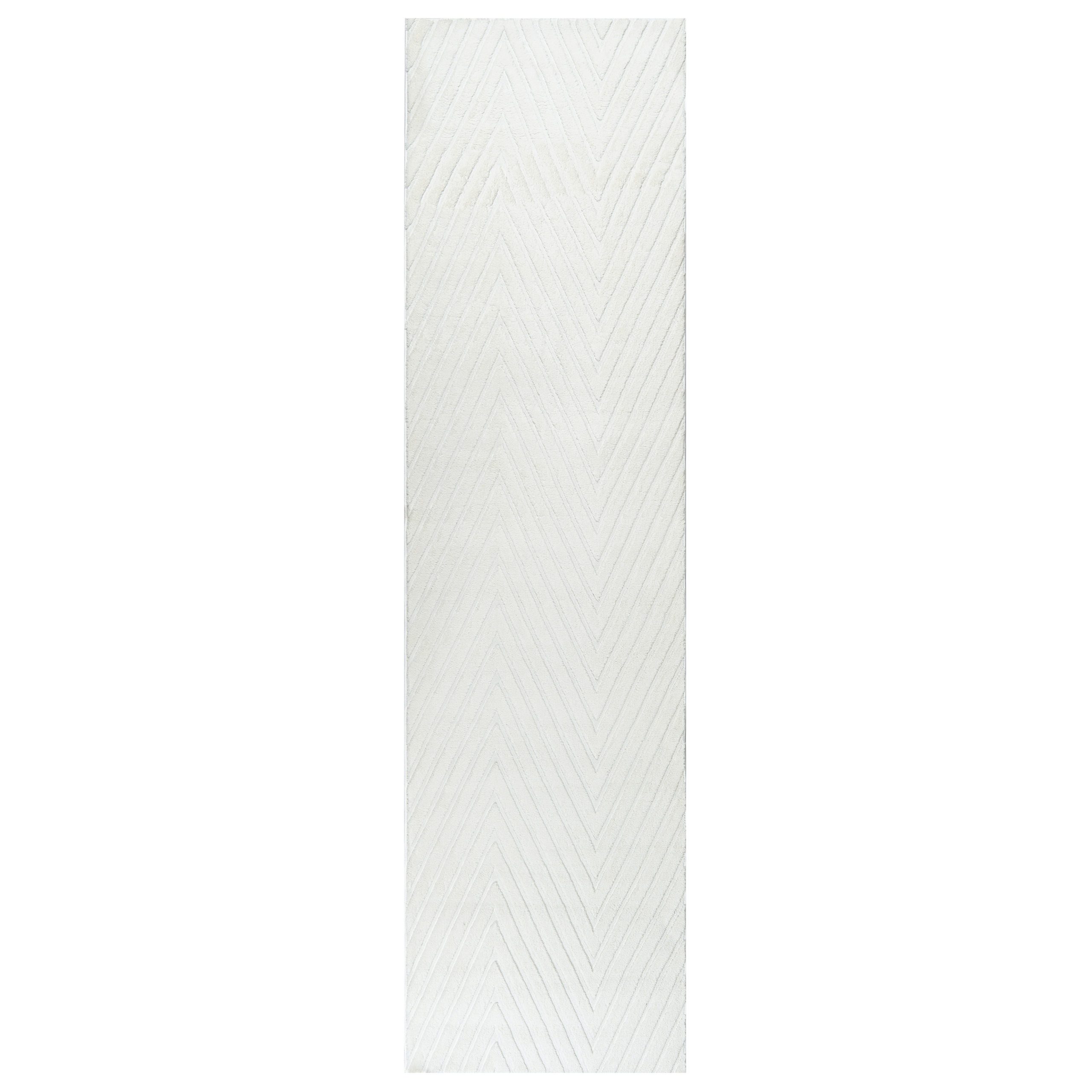 Gulvtæppe TWYNAM Cremehvid 80 x 300 cm