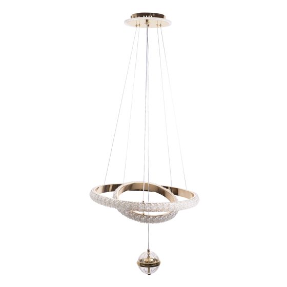 TOOLIGHT hængende loftlampe G143-CP 50cm Gylden 50x50x120cm