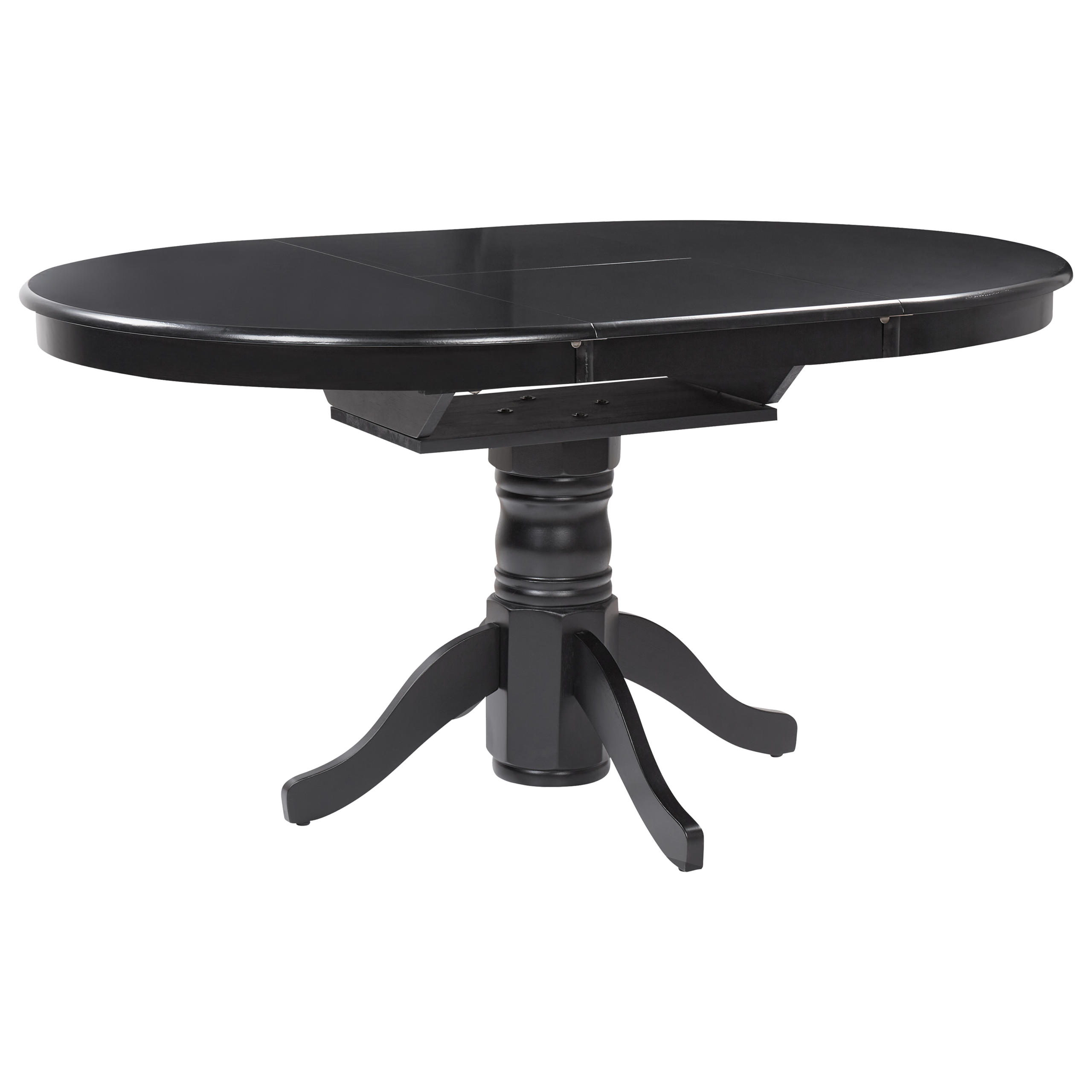 Spisebord med udtræk AKRON Sort 106/150 cm 106 cm