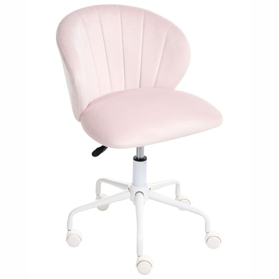 Skrivebordsstol CHEERFUL Velour Pastellrosa