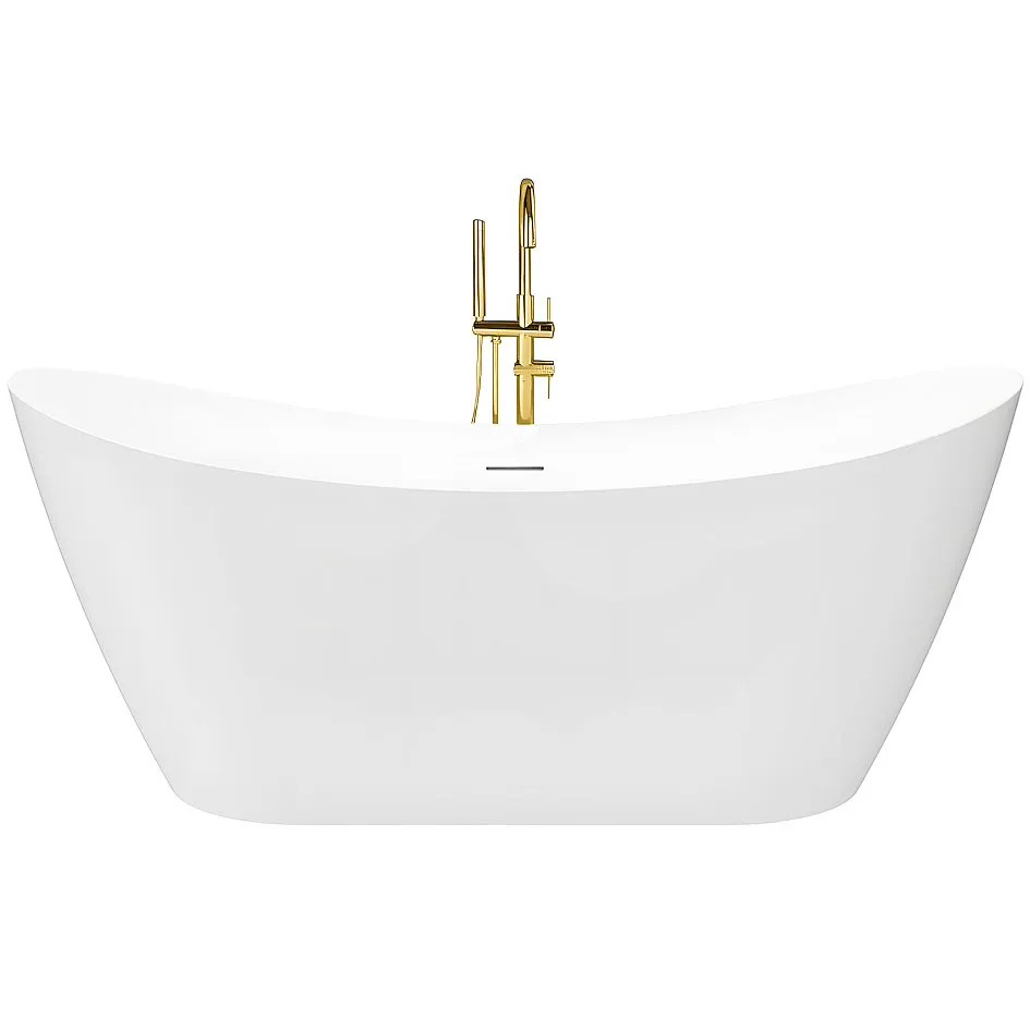 REA fritstående badekar Ferrano Slim 170 Hvid, 170x80x72cm