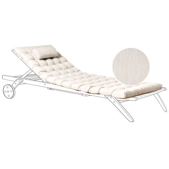 Hynde til liggestol CESANA PREMIUM 192 x 56 cm Lys Beige