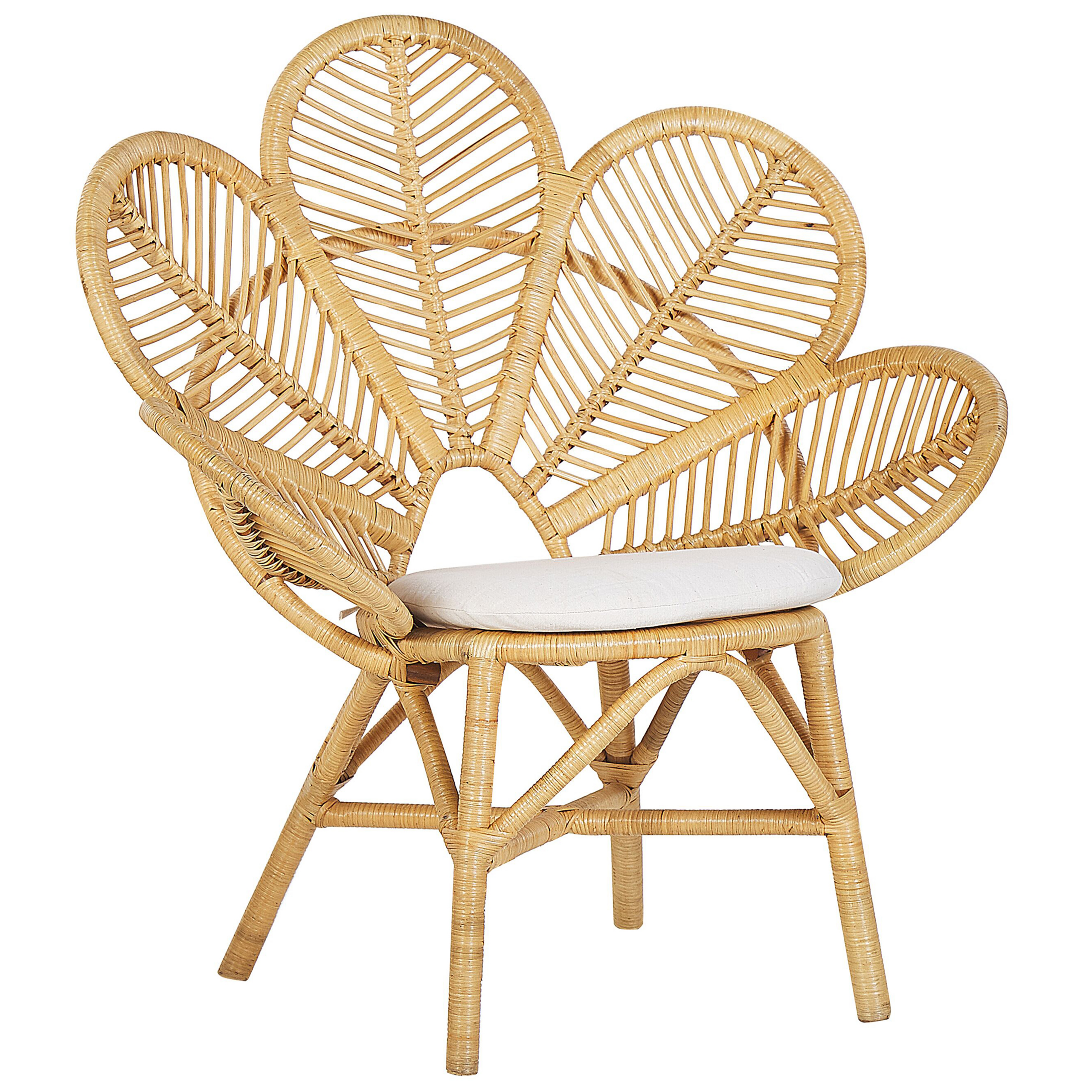 Påfuglestol FLORENTINE Rattan Naturlig