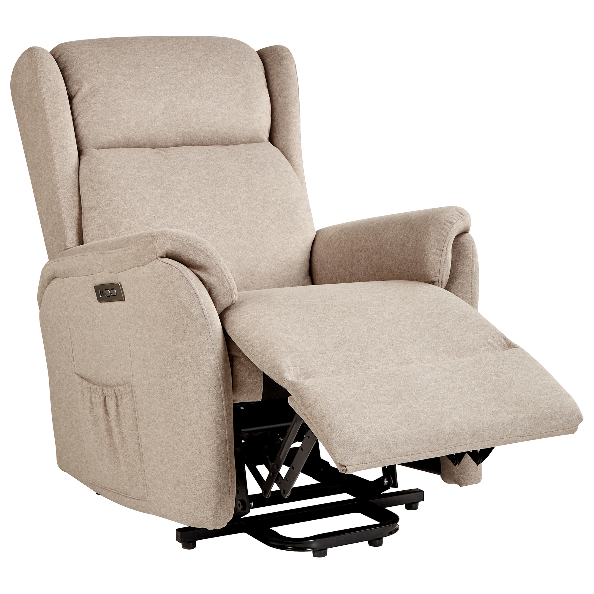 Elektrisk recliner stol ELEGY Inkl. fodstøtte Velour Beige