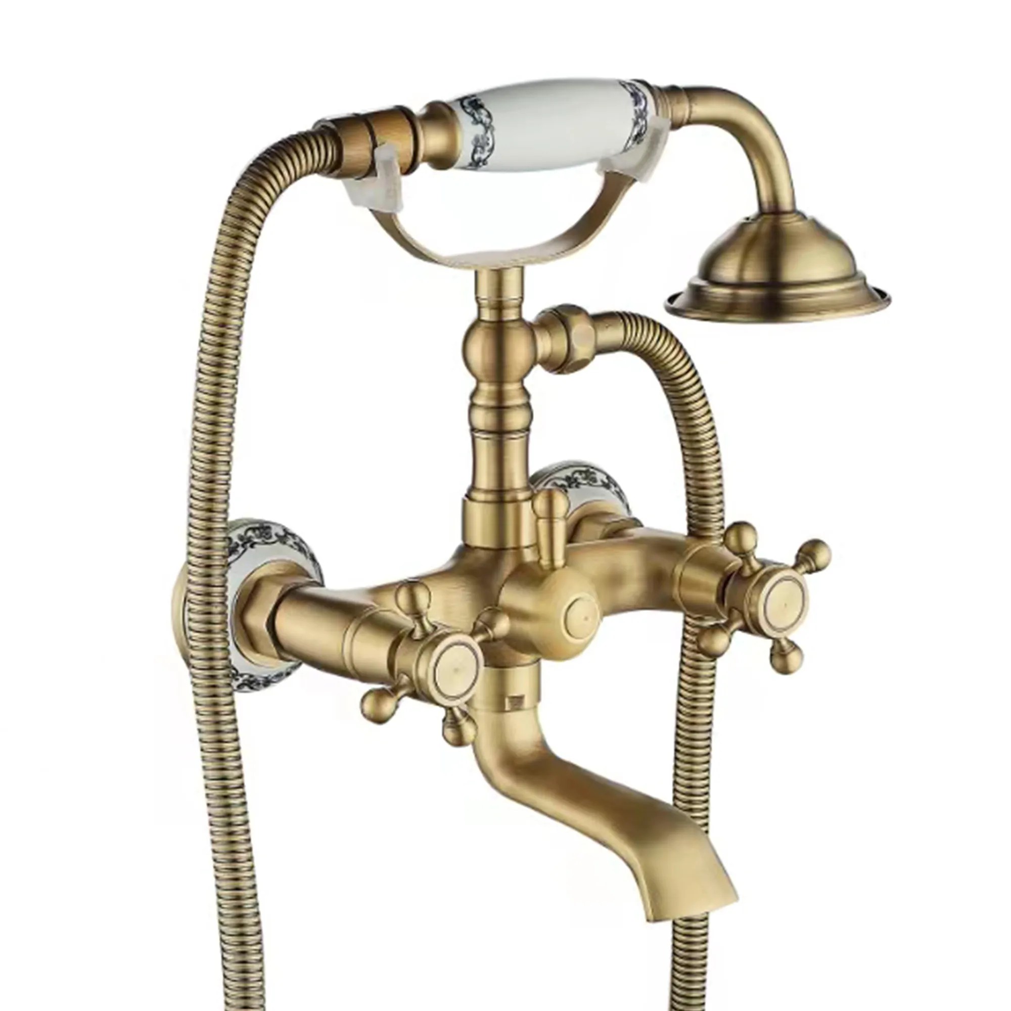 REA badekarsarmatur RUSTICO Guld, 15x21x24,5cm