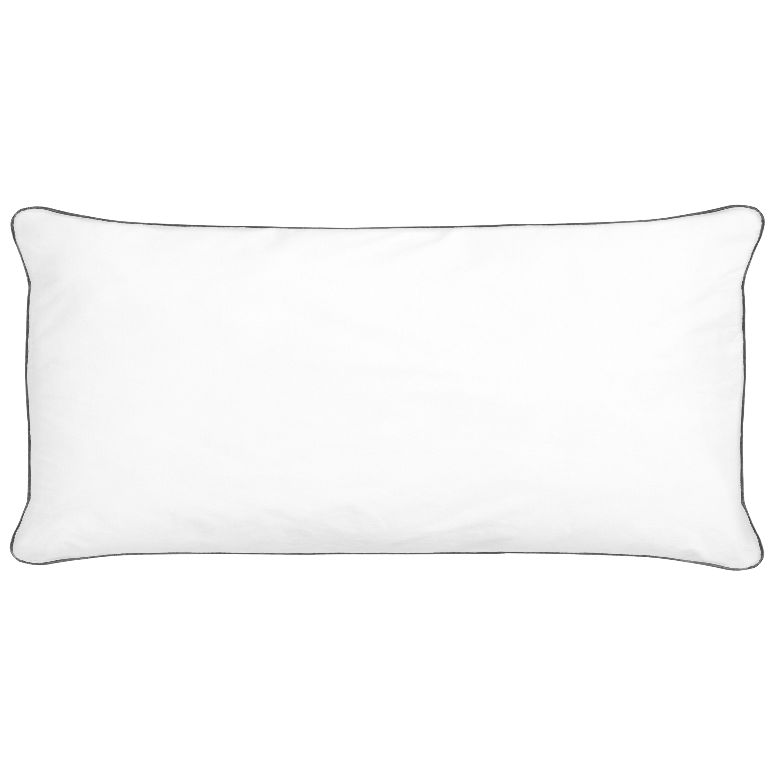 Hovedpude PELISTER Lav 40 x 80 cm Microfiber Hvid