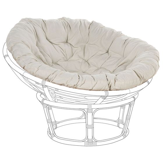 Hynde til havestol SALVO/ ORVIETO 127 x 127 cm Lys Beige