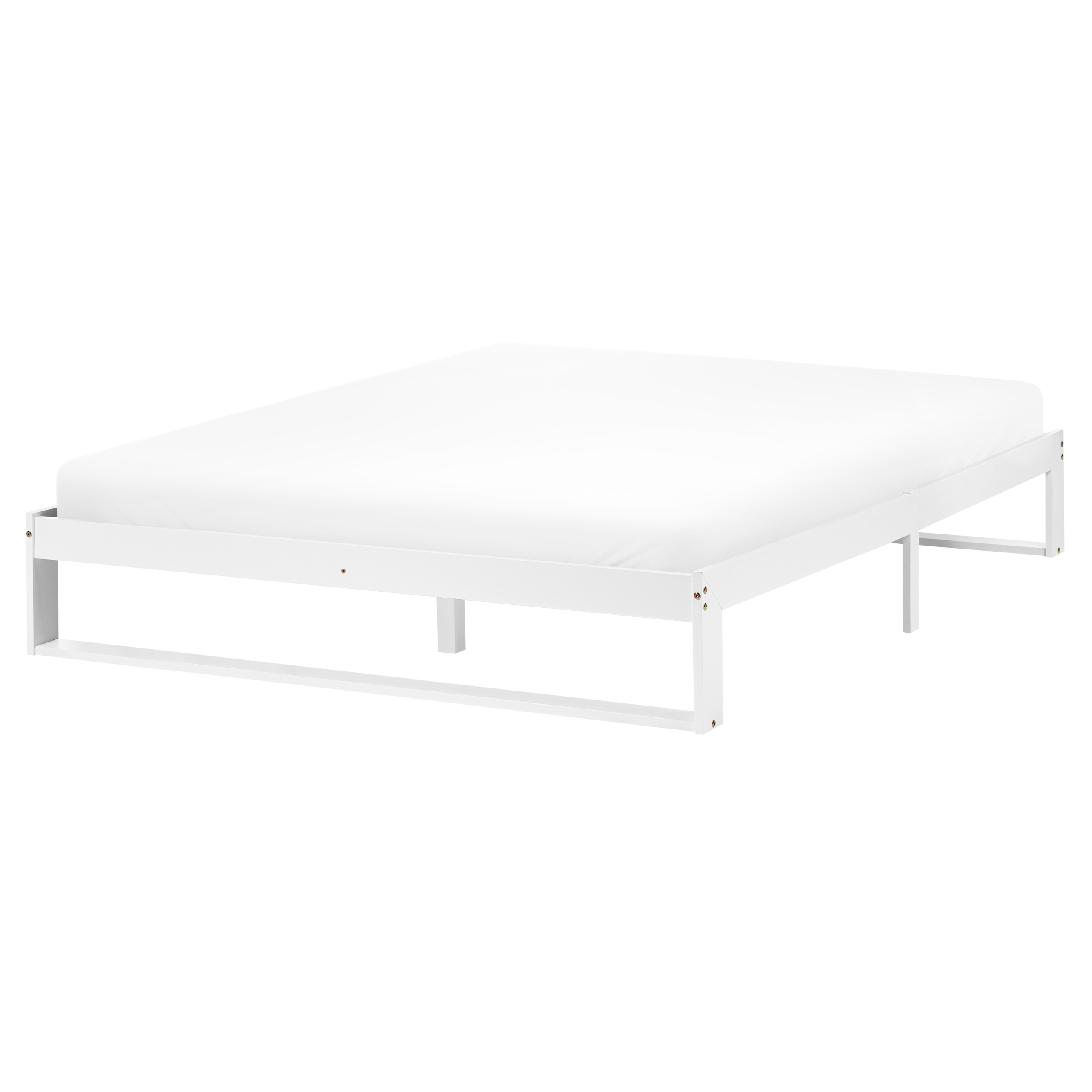 Seng uden hovedgærde Fyretræ TALAIRAN 160 x 200 cm Hvid