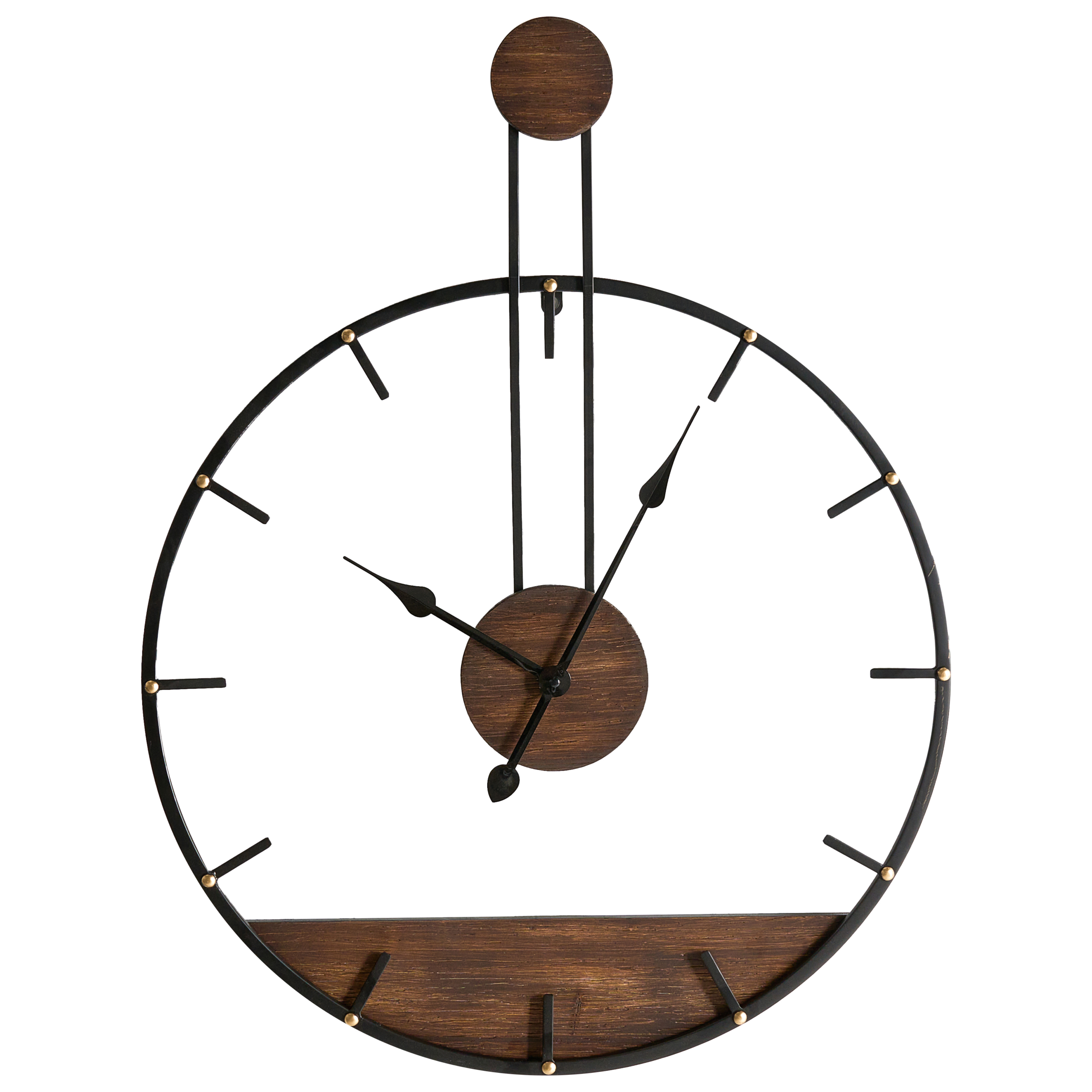 Vægur TAUGON 60 cm Metal Sort
