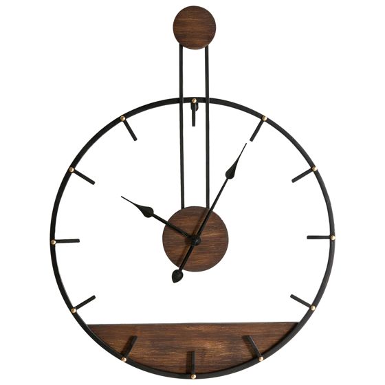Vægur TAUGON 60 cm Metal Sort