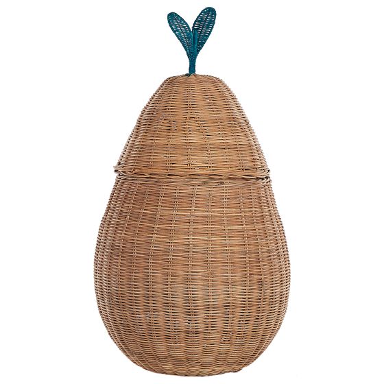 Børnekurv Pære VAGSOY Rattan Naturlig