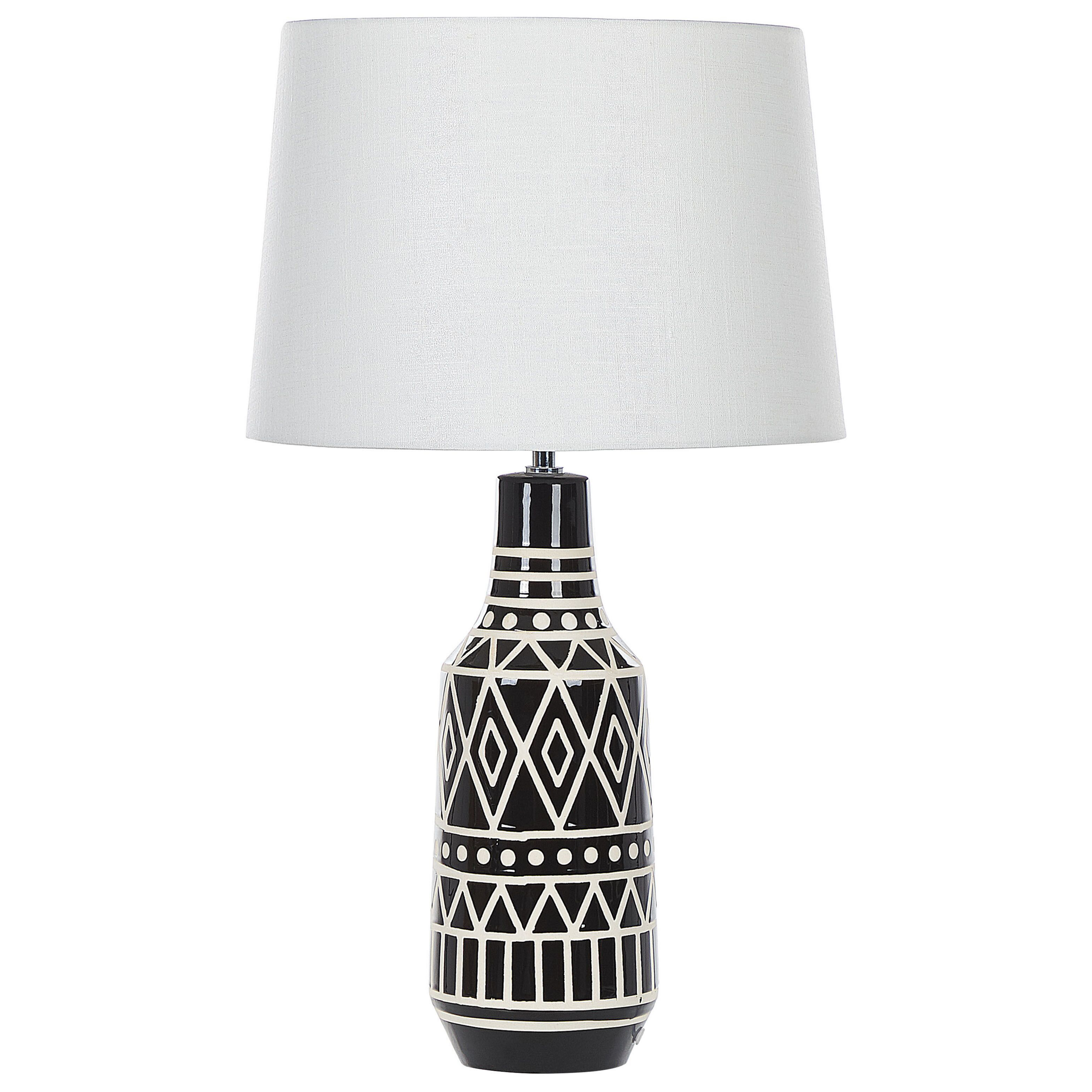 Bordlampe SHEBELLE Keramik Sort