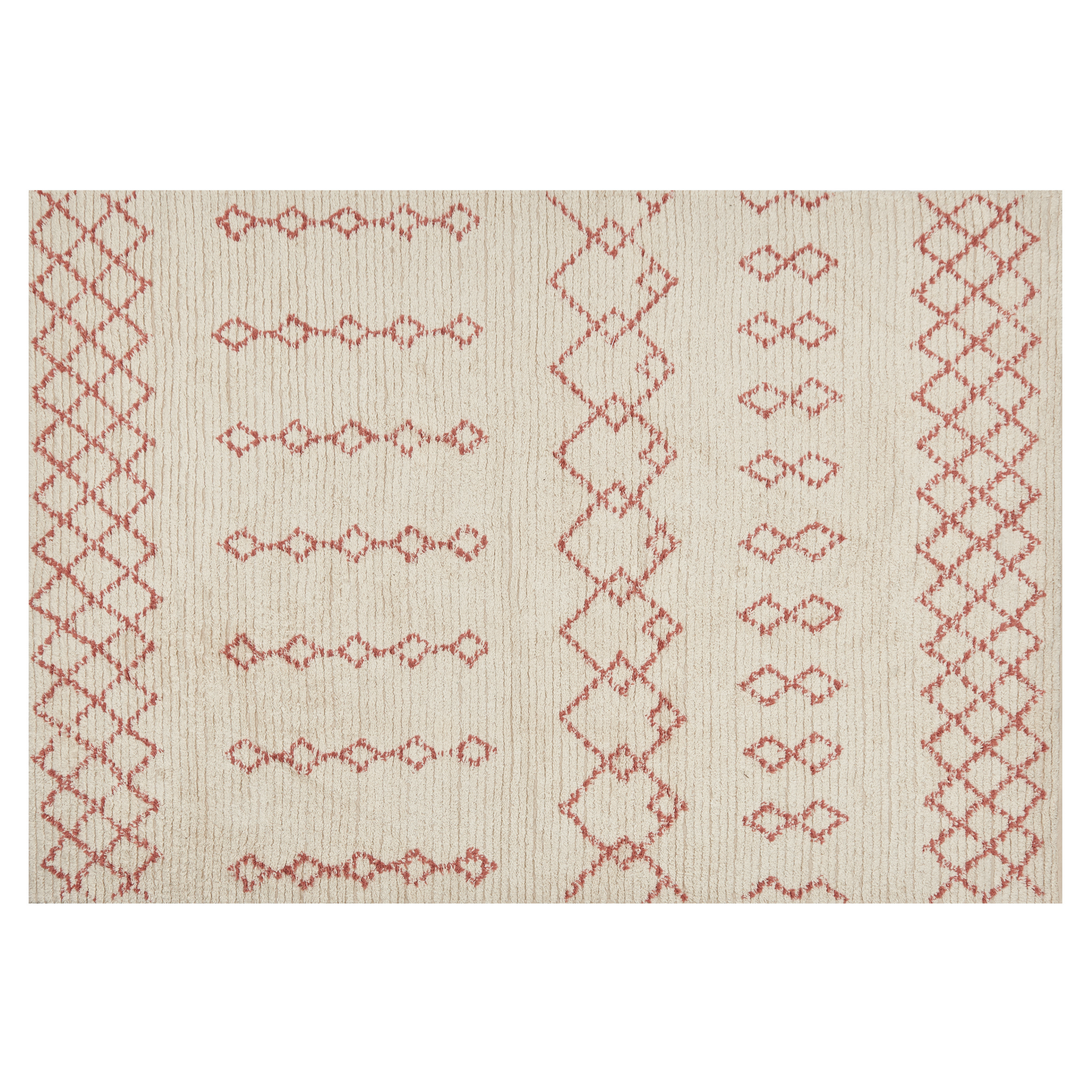 Gulvtæppe BUXAR Beige 140 x 200 cm Bomuld